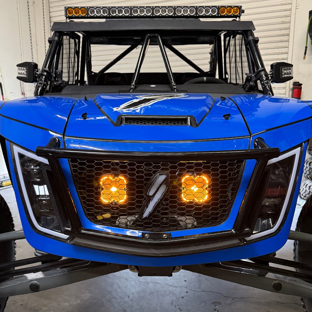 ATC Grill Light Kit for Speed UTV with Pro Race Series LED pods and Bluetooth color control
