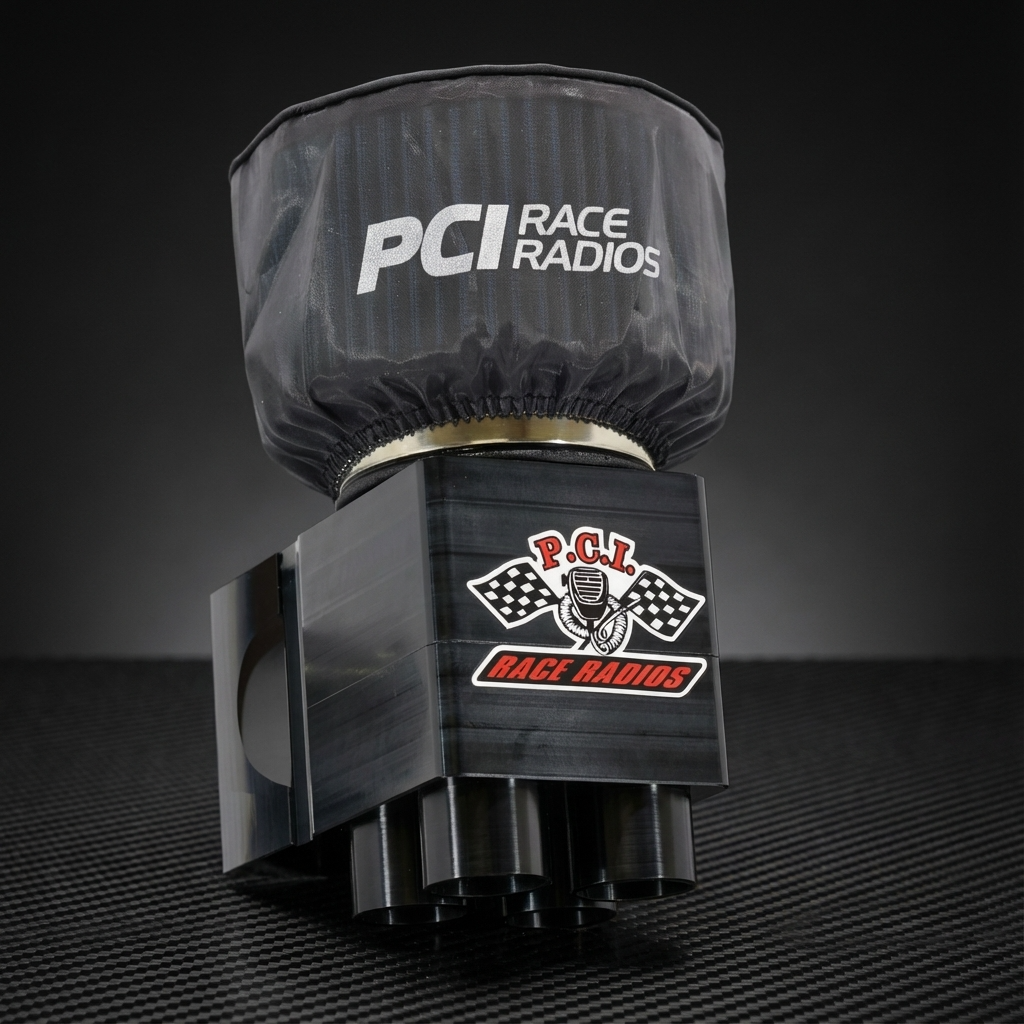 RaceAir Boost Quad high volume air intake with variable speed control and durable billet housing by PCI Race Radios
