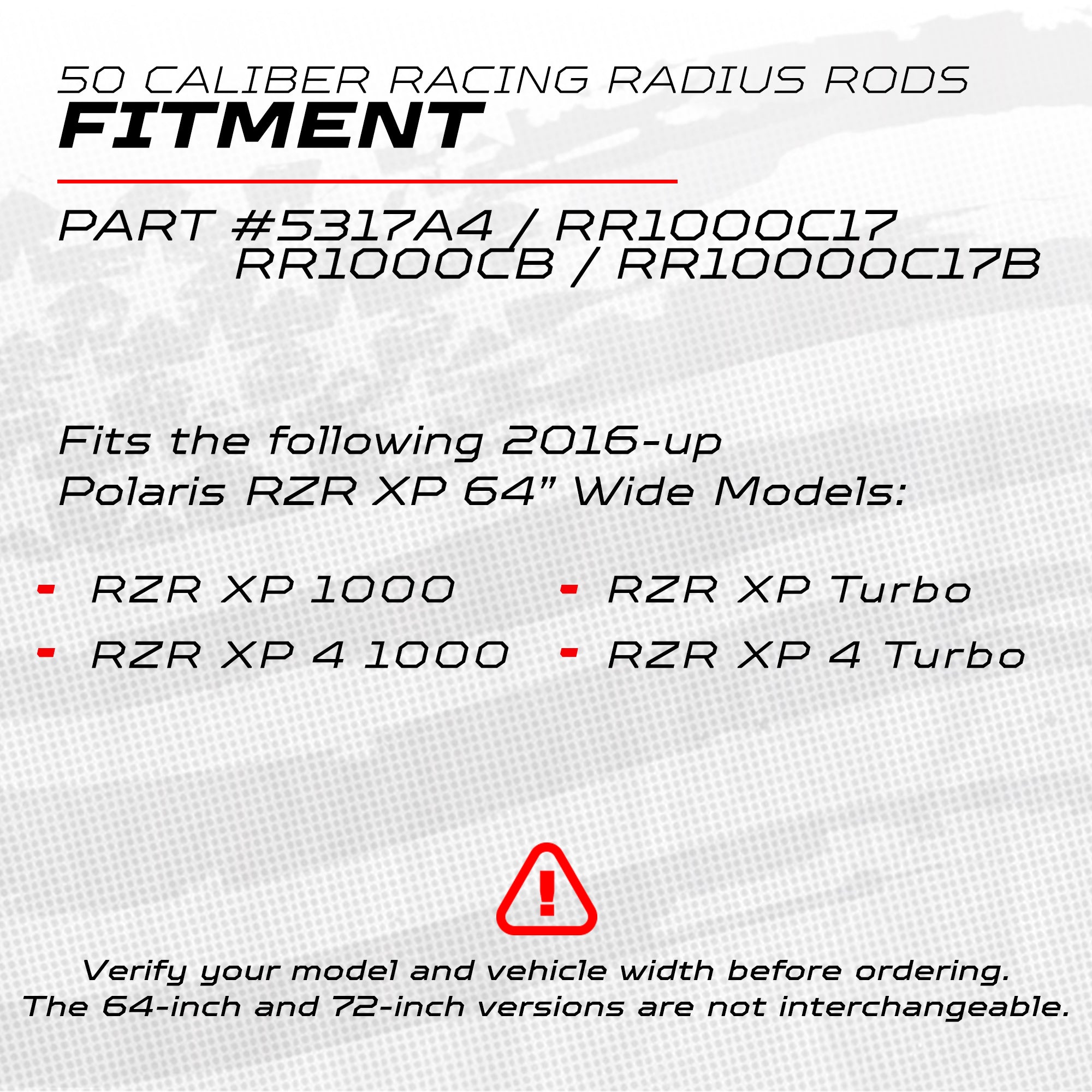XP Turbo CNC Billet Radius Rods