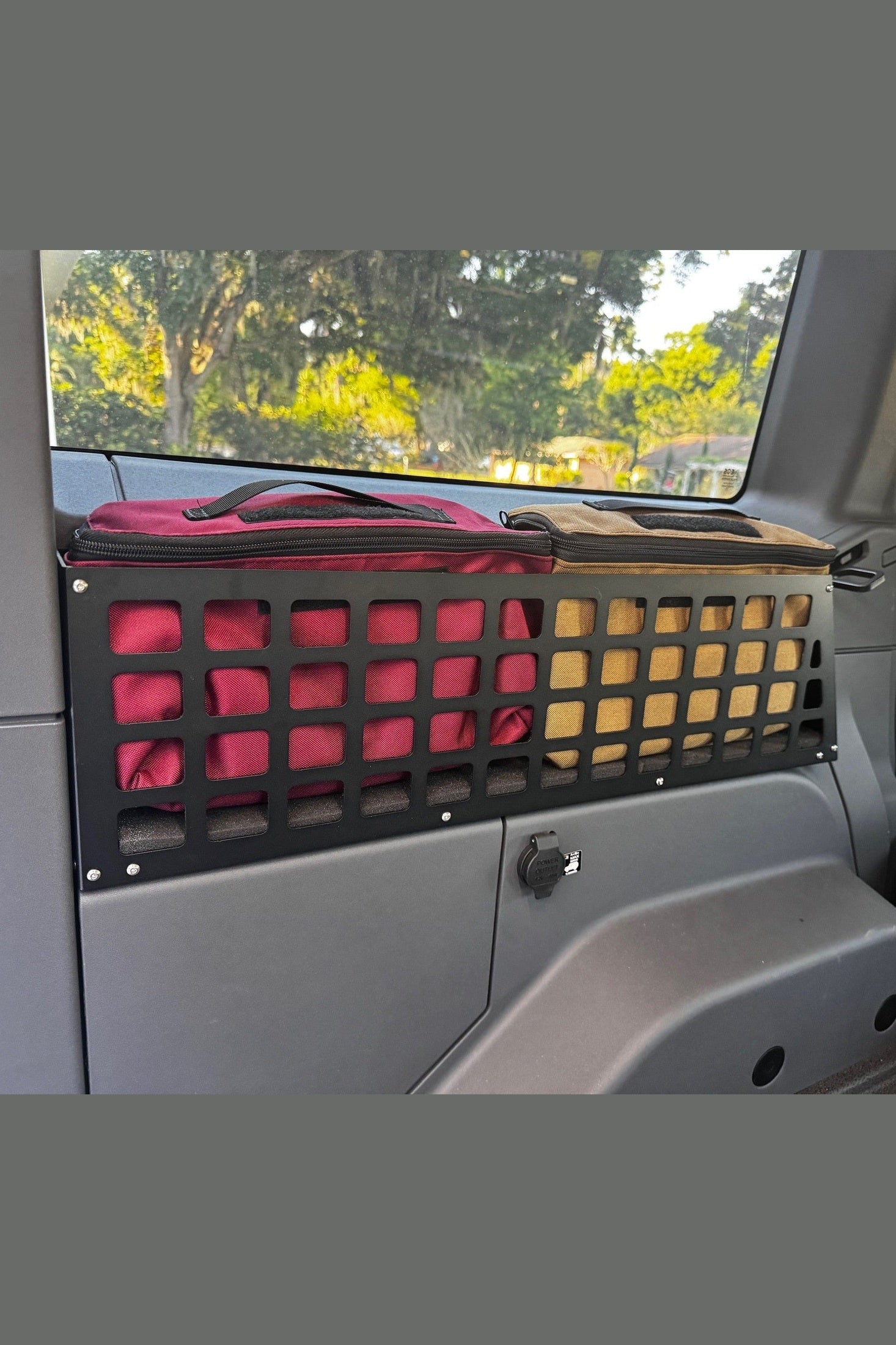 Premium Rear Loadspace Molle Storage Bin Bags Set for Car Organization