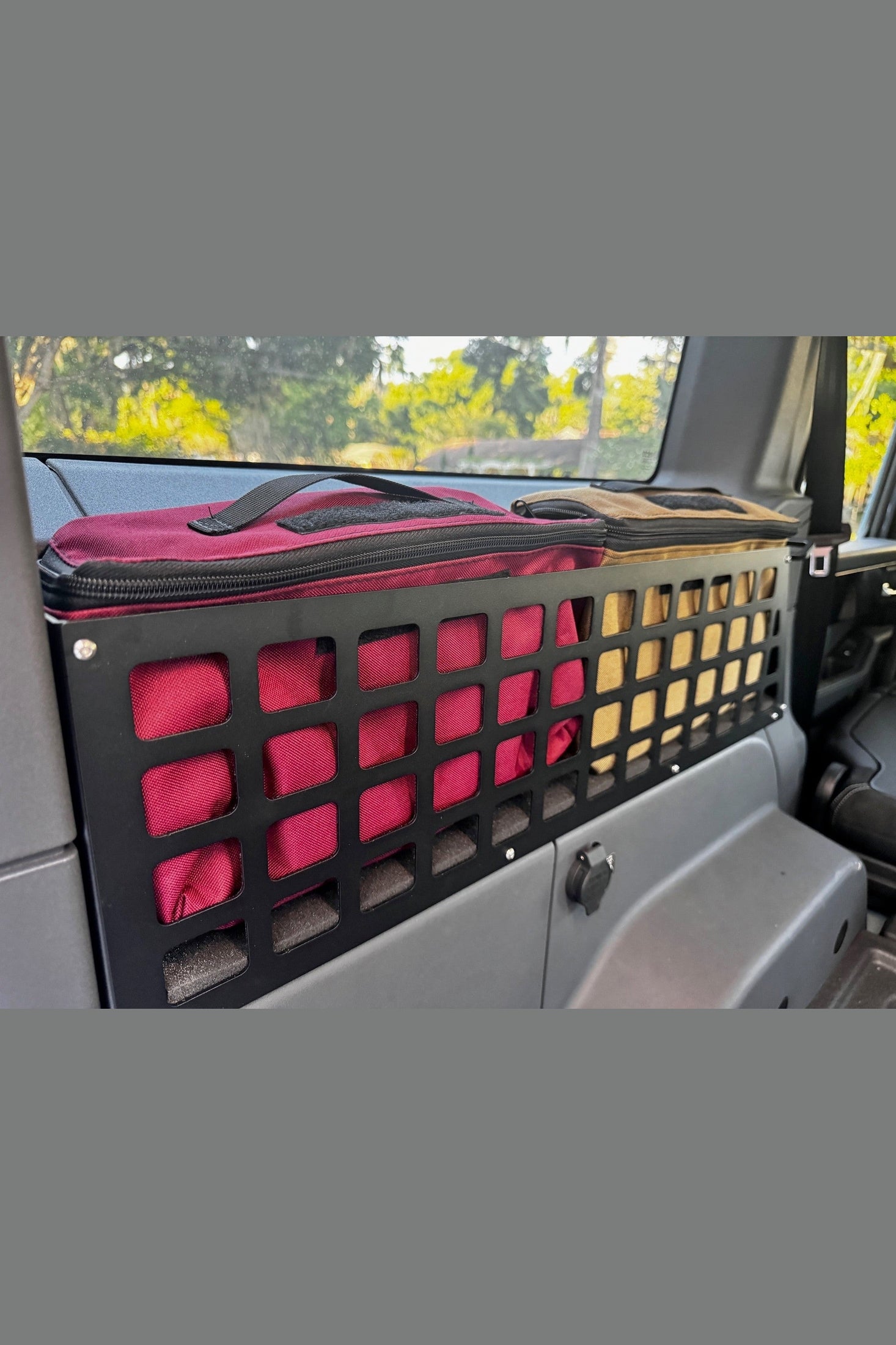 Premium Rear Loadspace Molle Storage Bin Bags Set for Car Organization