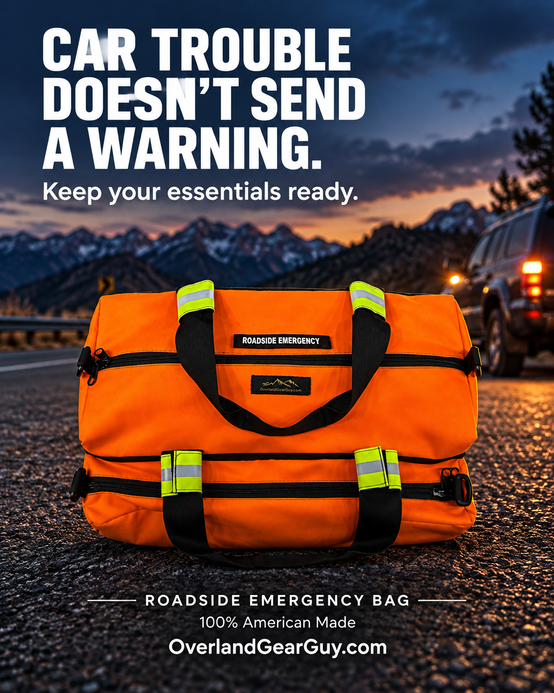 Bolsa de emergencia en carretera