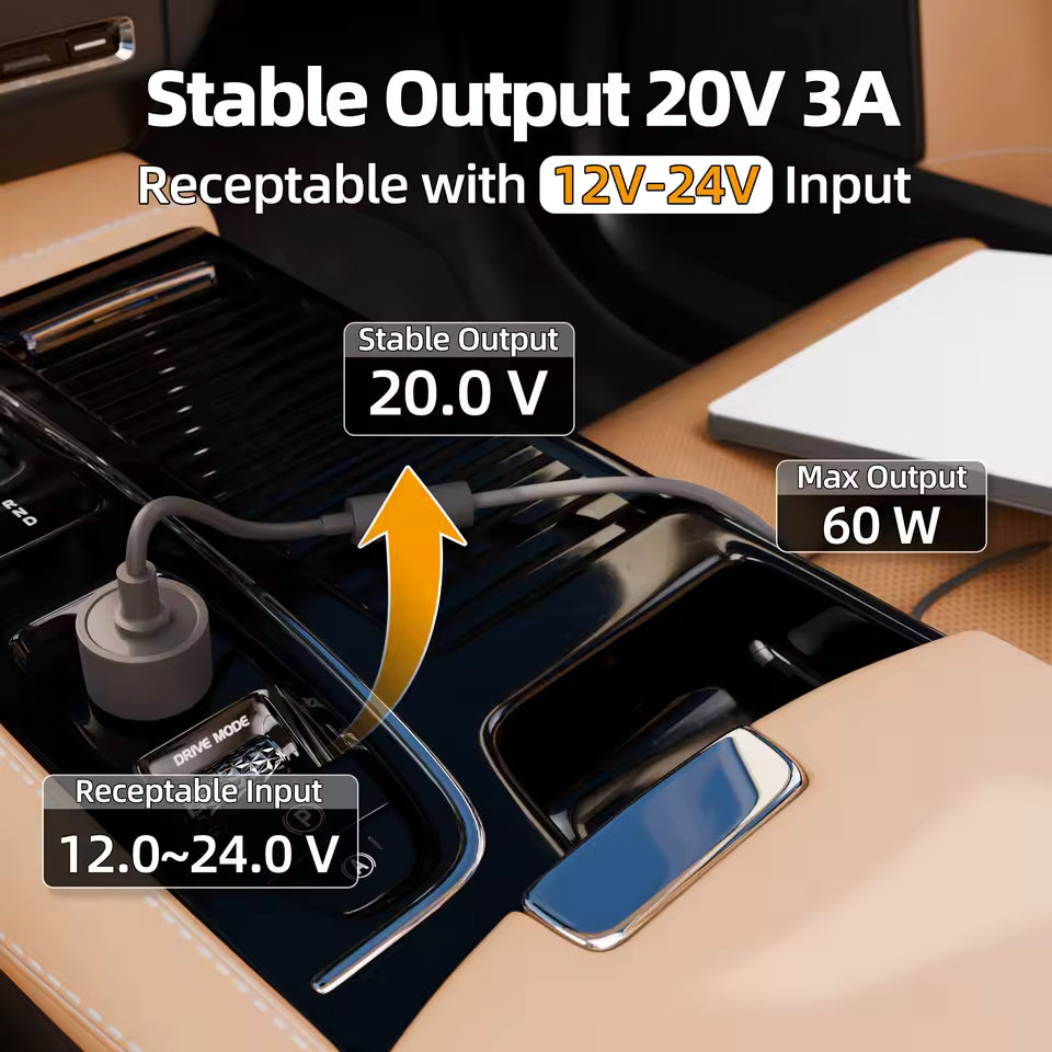 Starlink Mini 12V Car Charger Adapter – Reliable Power On the Go