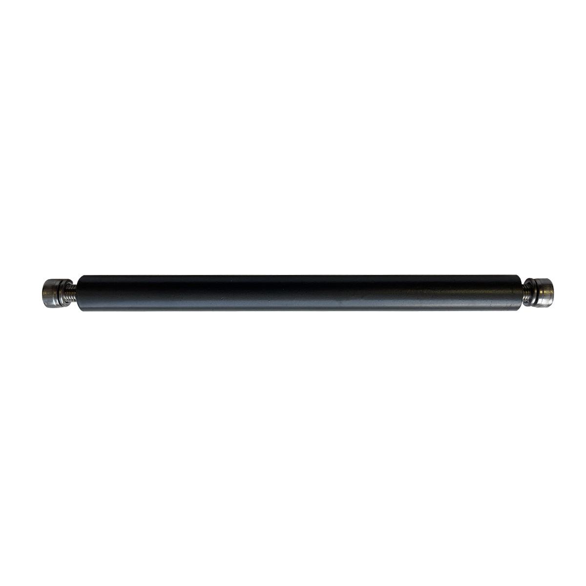 Black metal tie bar S2000008 isolated on white background