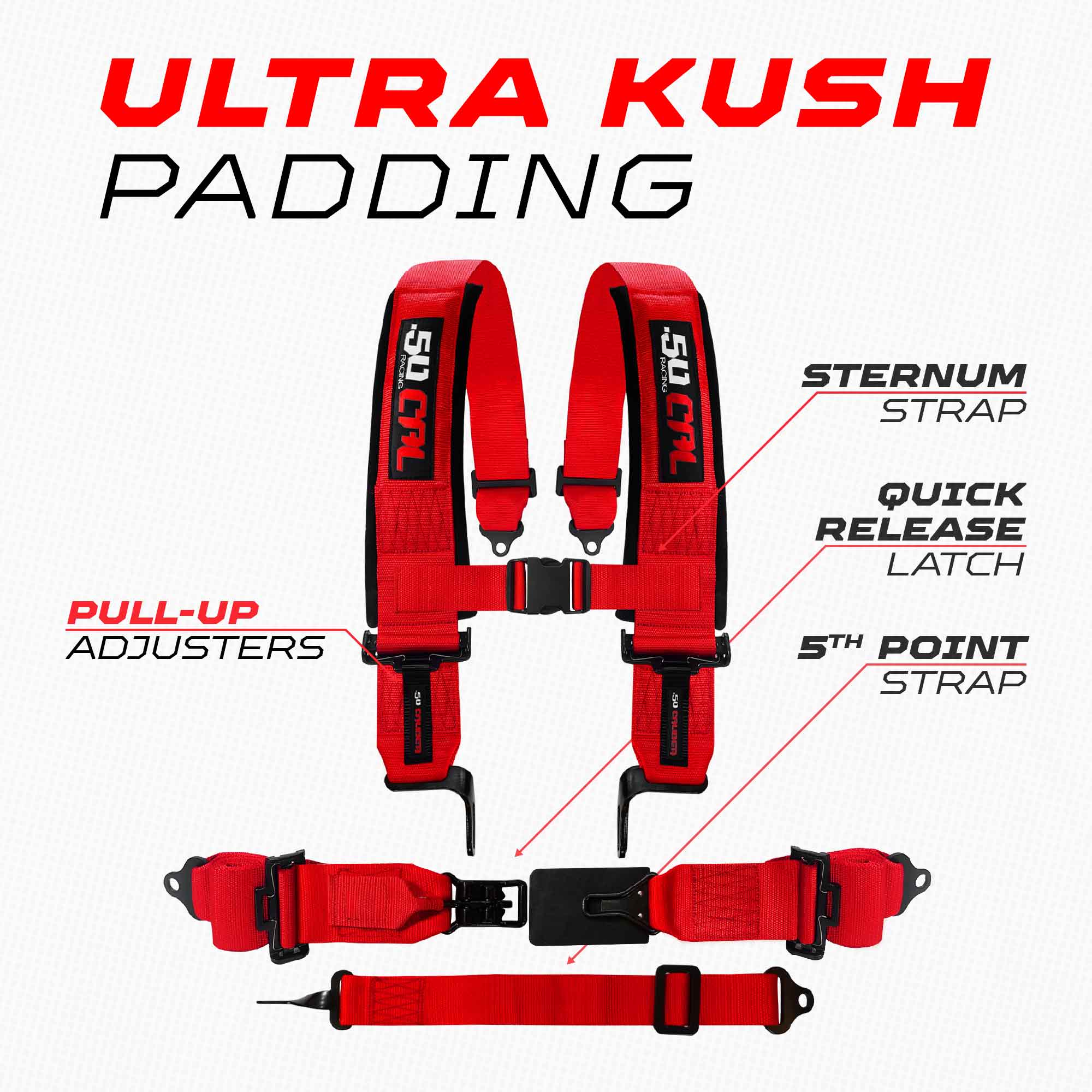 SFI Approved 2" and  3" 5 point Harness, Racing Harness