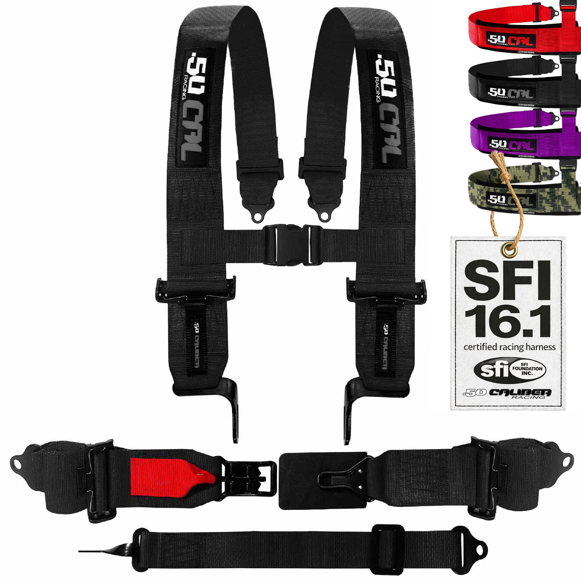 SFI Approved 2" and  3" 5 point Harness, Racing Harness