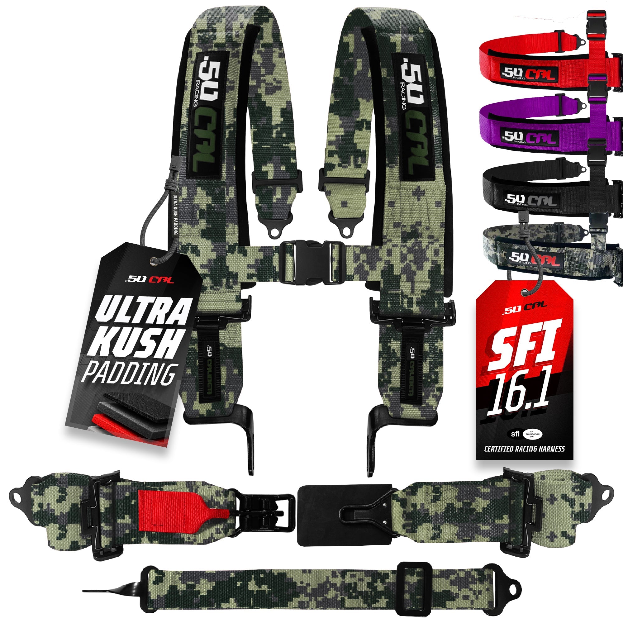 SFI Approved 2" and  3" 5 point Harness, Racing Harness
