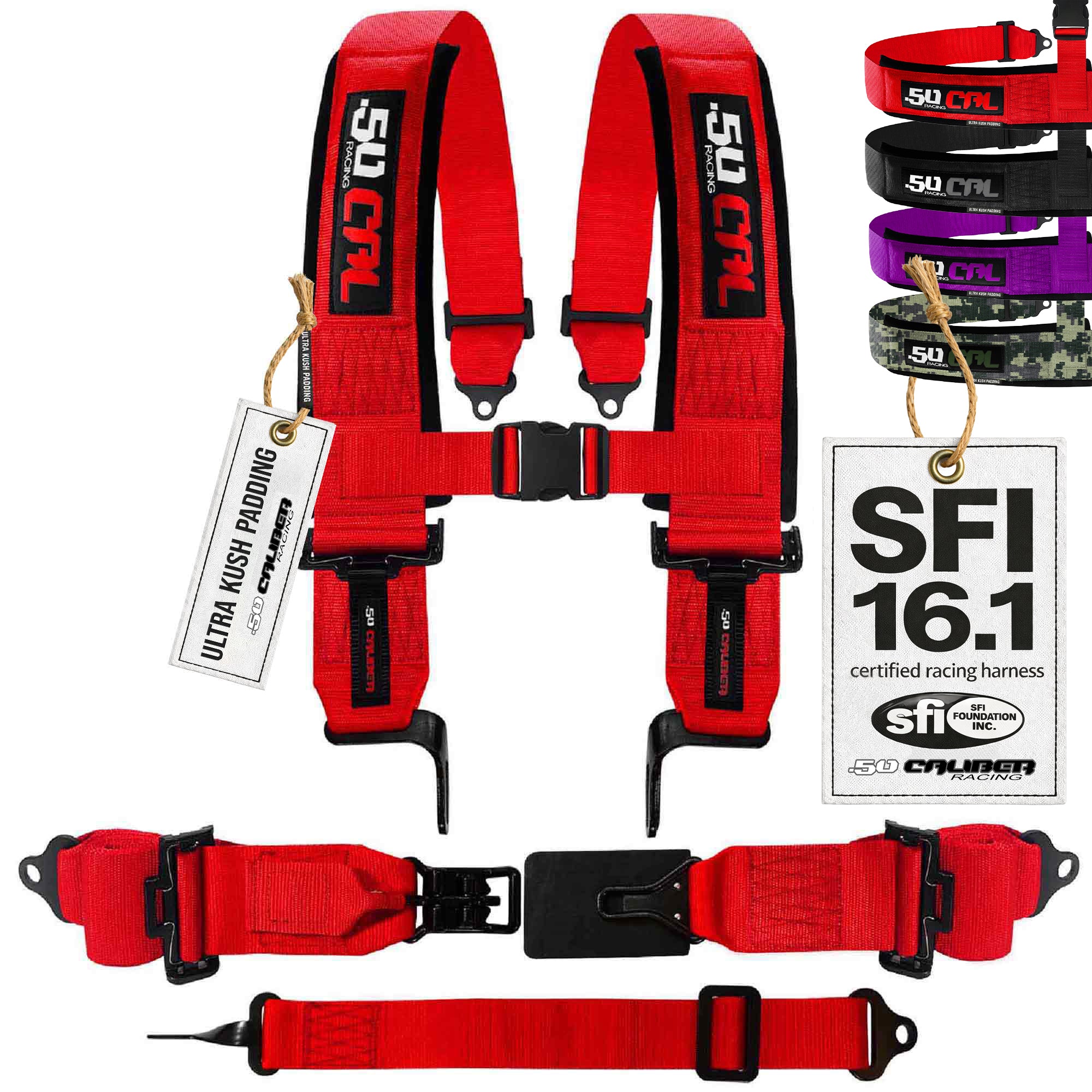 SFI Approved 2" and  3" 5 point Harness, Racing Harness