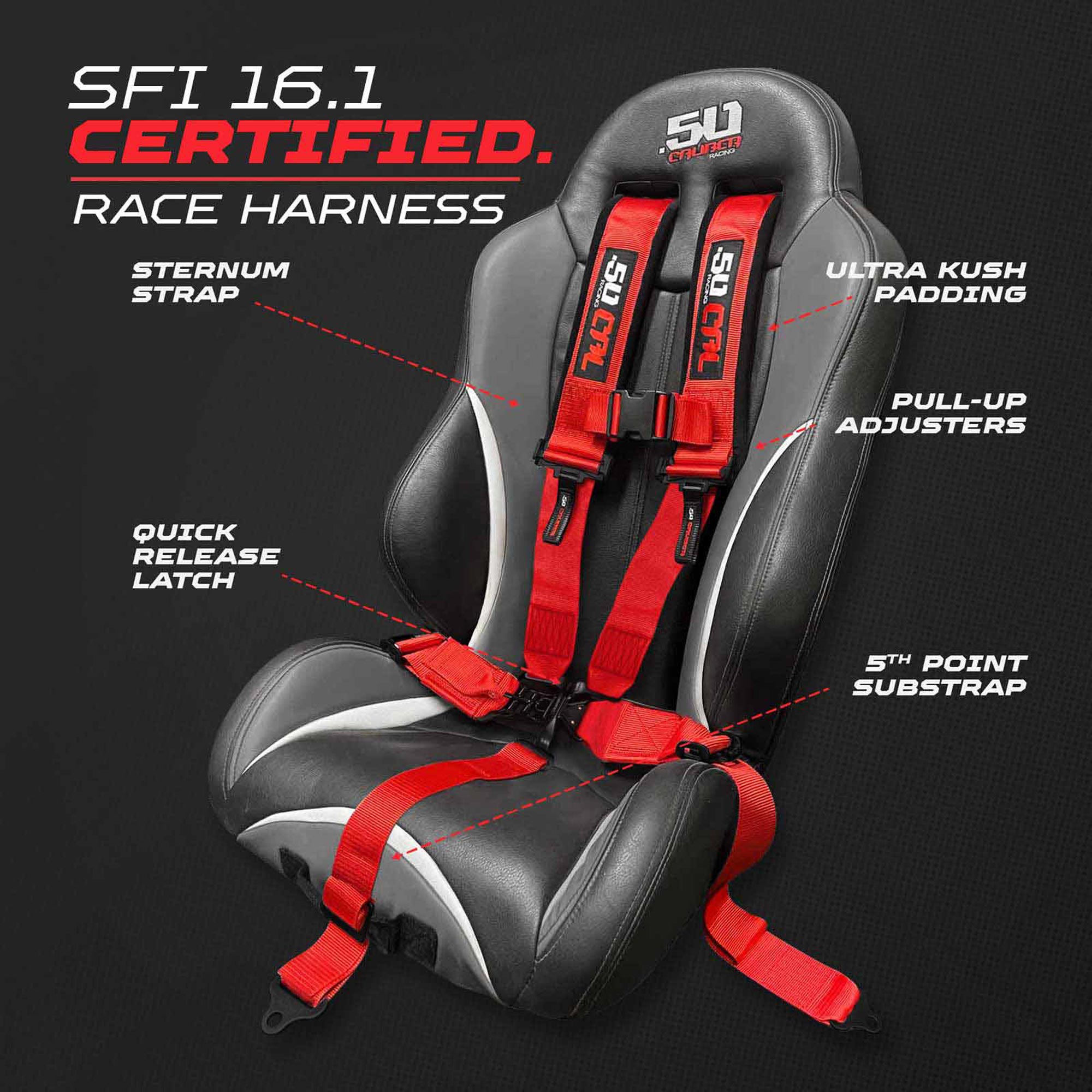 SFI Approved 2" and  3" 5 point Harness, Racing Harness