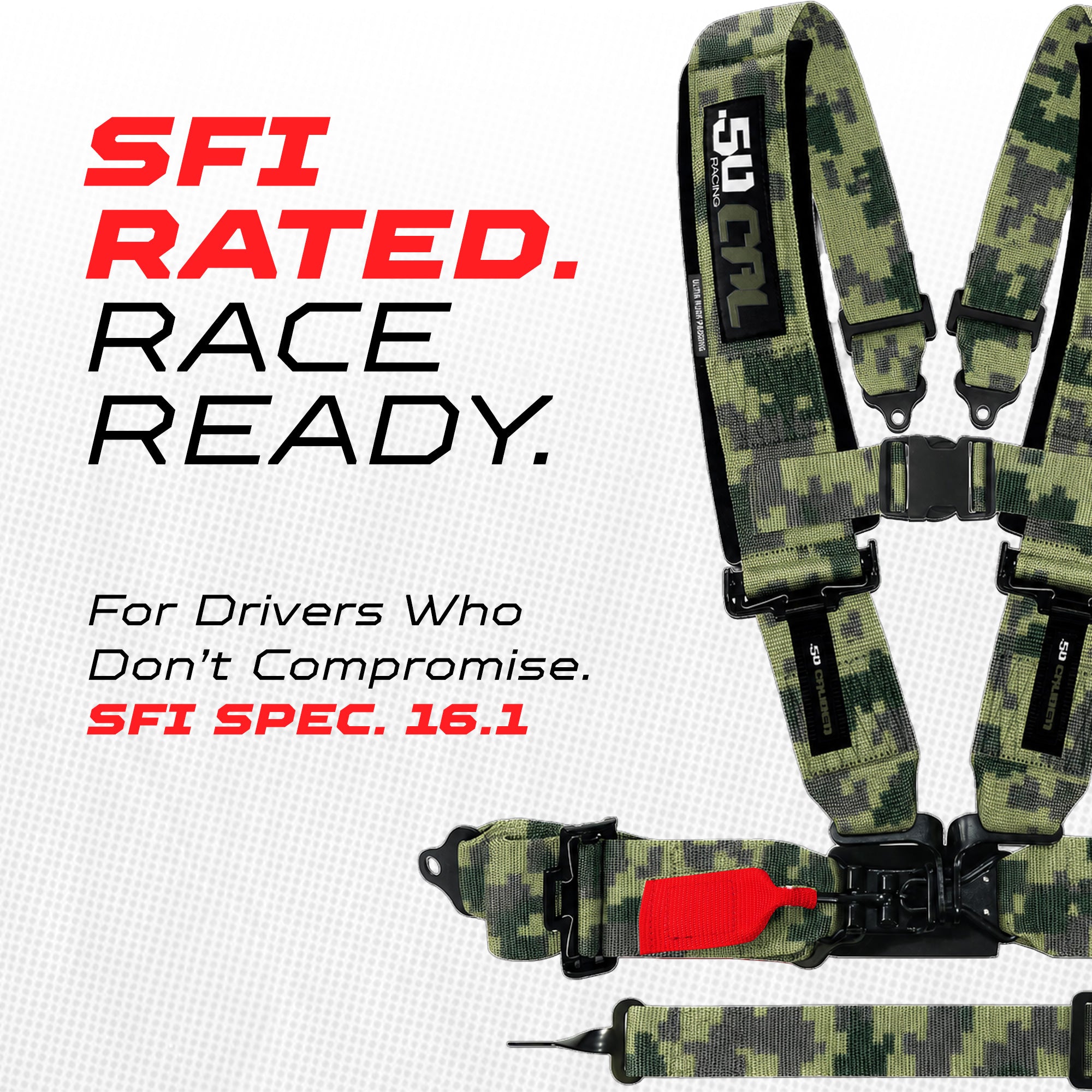 SFI Approved 2" and  3" 5 point Harness, Racing Harness