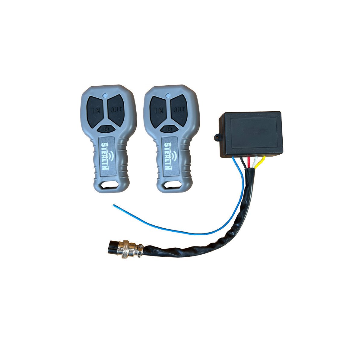 Stealth 3500 wireless remote controls and receiver set for winches
