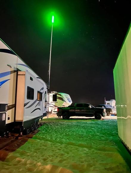 Mwhips 4’ Bluetooth Color Changing Camp Locator - Bright & Waterproof