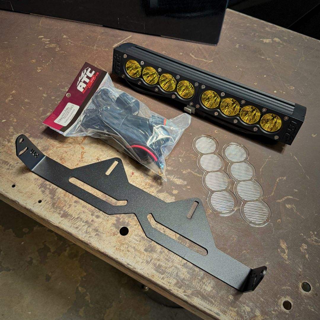 Can-Am Maverick R Shock Package - Light Mount & LED Bar Kit