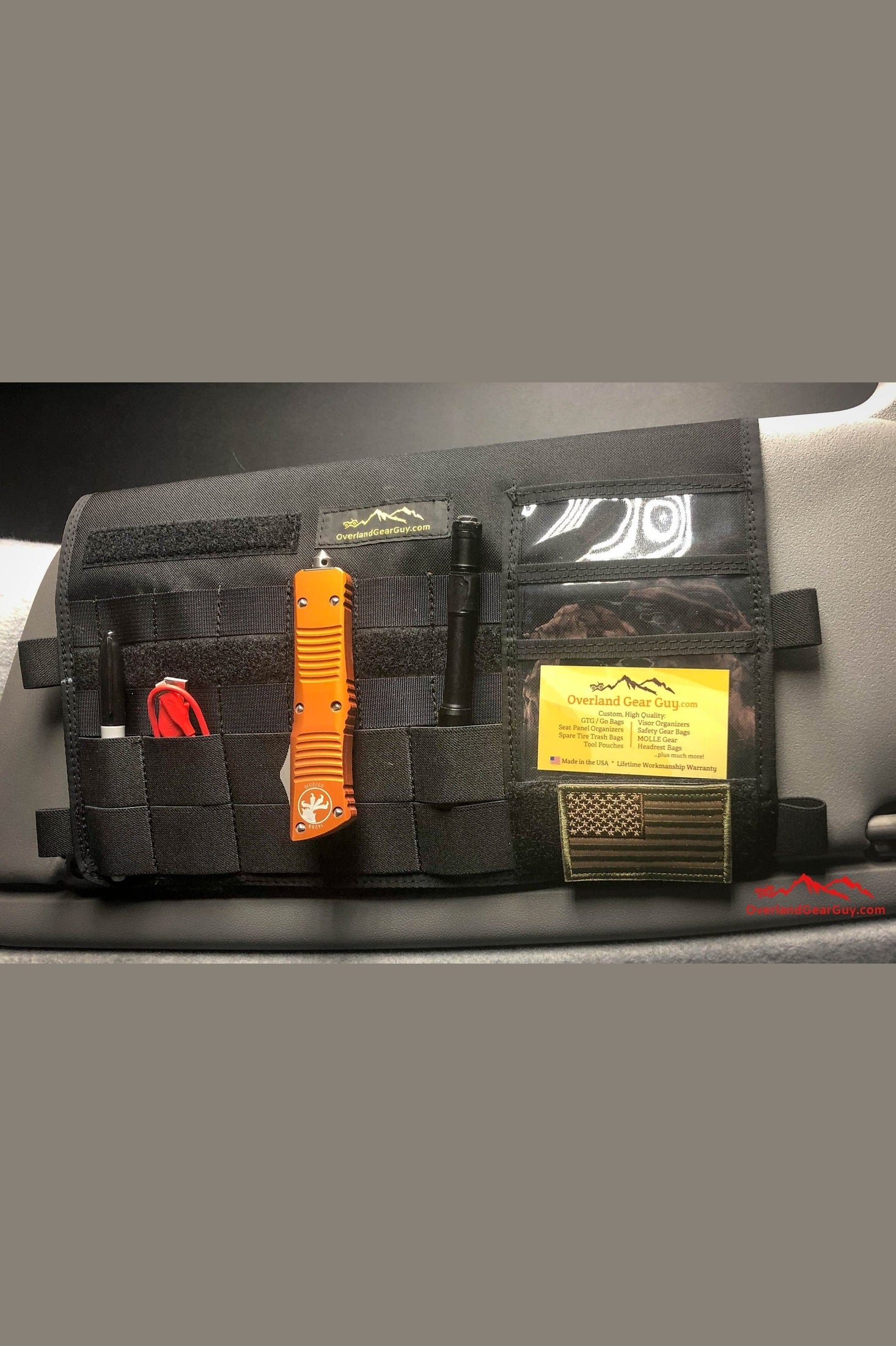 Sprinter Sun Visor Organizer without mirror