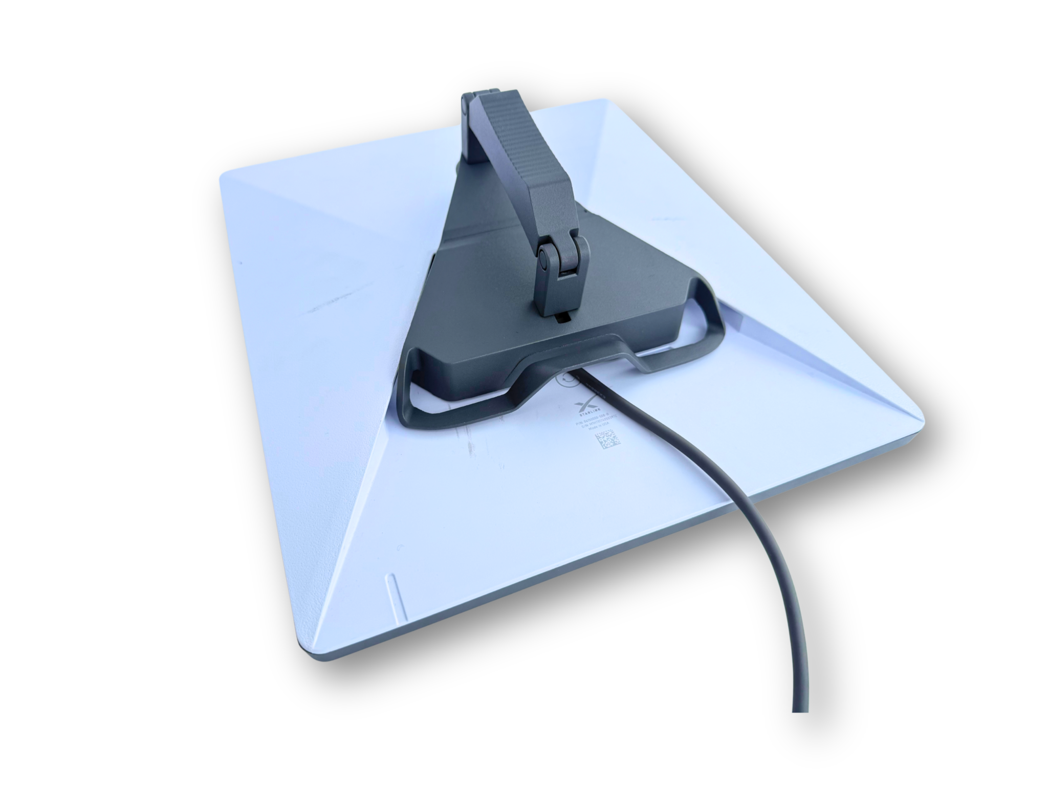 Starlink Mini Roof Rack Mount attached to vehicle roof rack, weather-proof, low-profile design for secure Starlink Mini installation