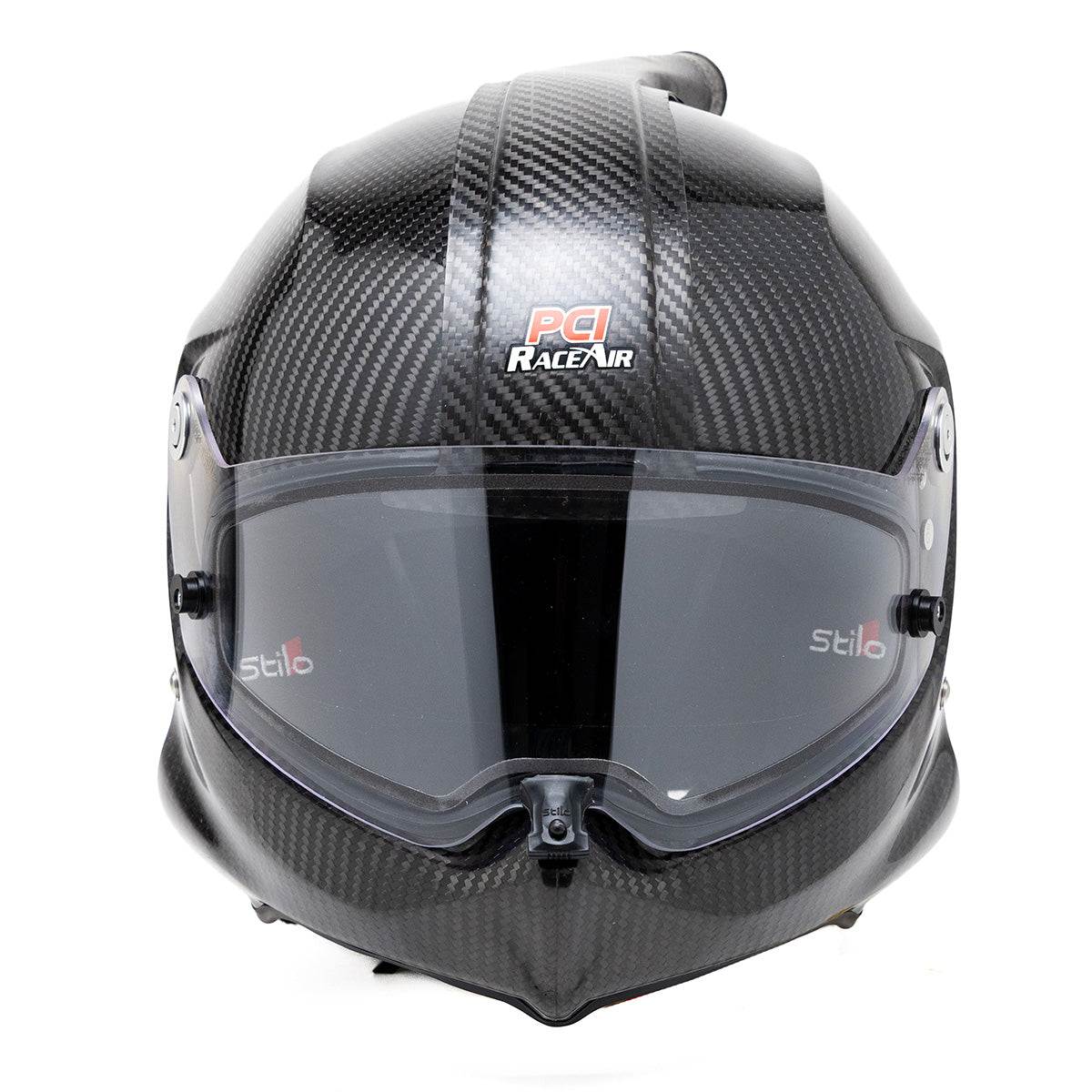 PCI Stilo Venti WRX Dirt SA2020 Helmet with Carbon Fiber RaceAir Fitting and Stilo Earcup Wiring