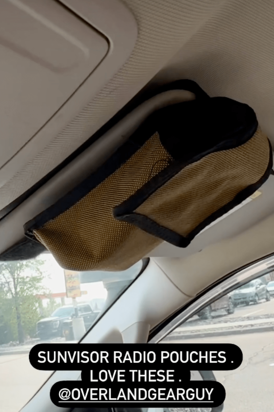 Sun Visor Radio Pouch