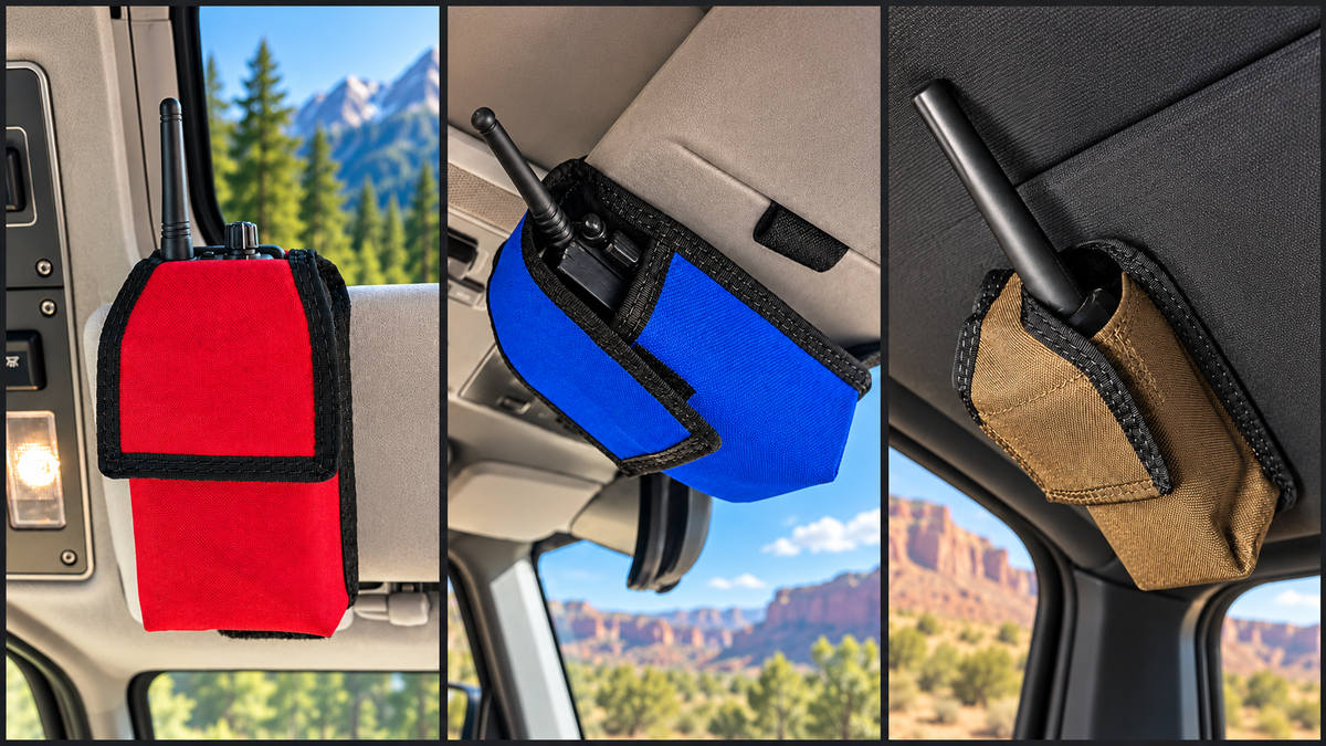 Sun Visor Radio Pouch