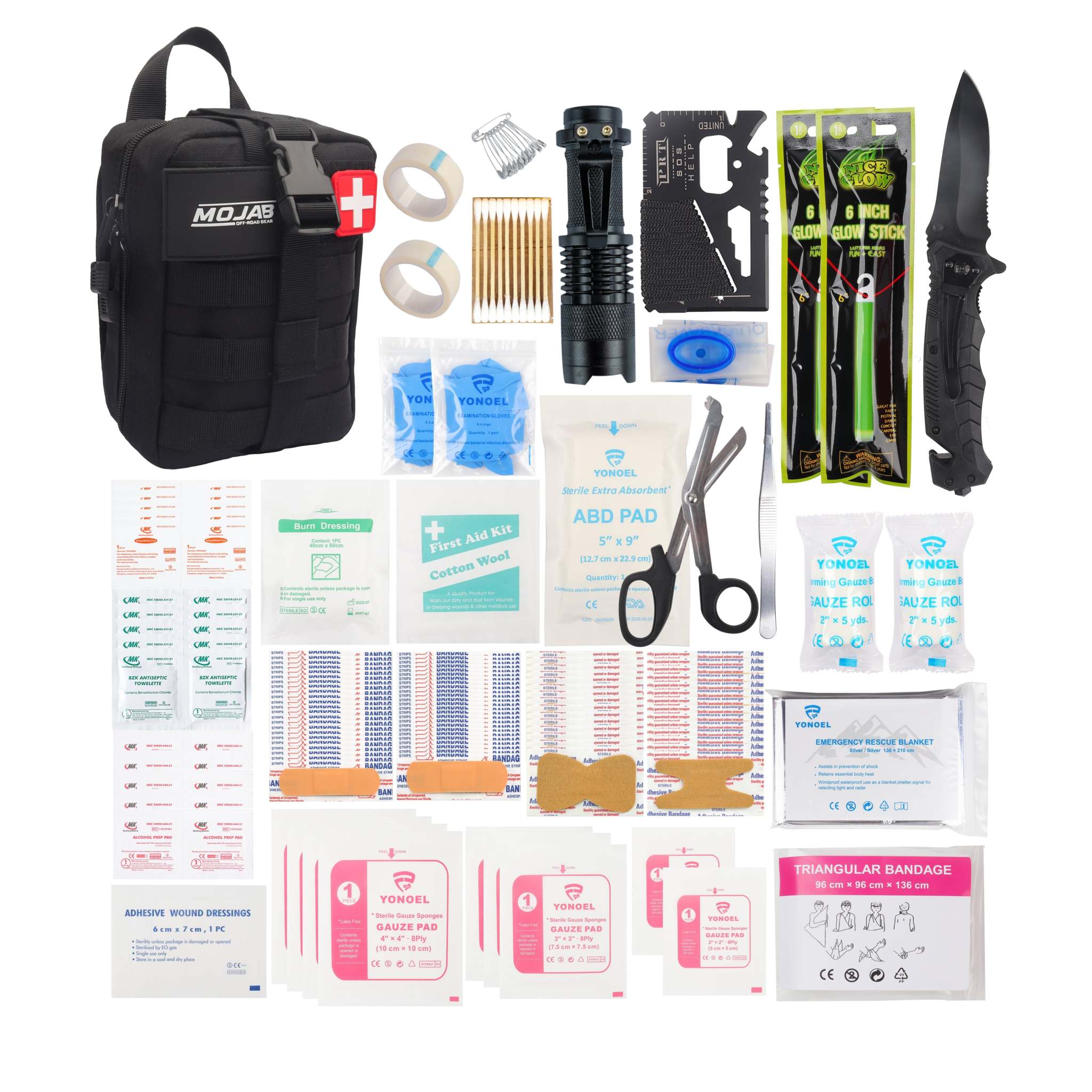First Aid Kit - 151 Pieces for Home, Car, Camping & Outdoors