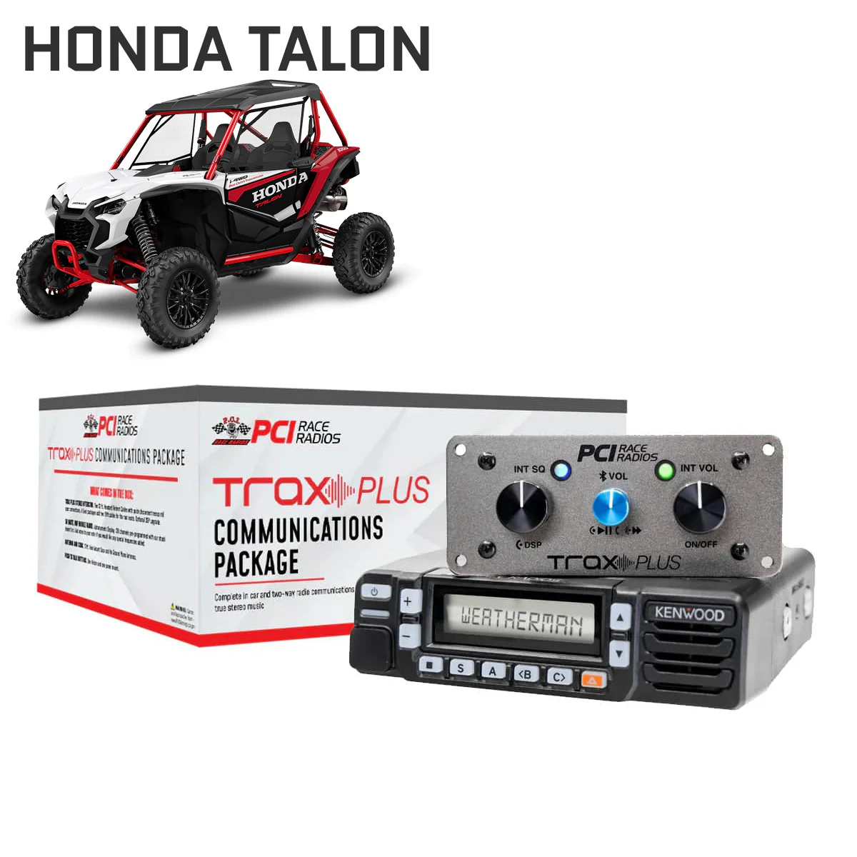 Honda Talon Trax UTV Communications Package with intercom, Bluetooth, and radios for seamless off-road communication
