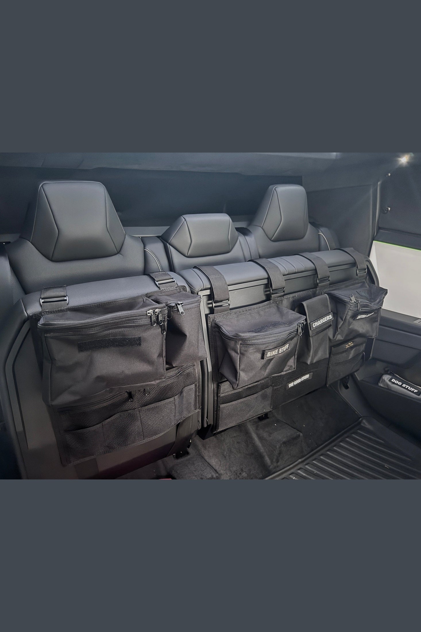 Cyber Truck Backseat Storage Solutions