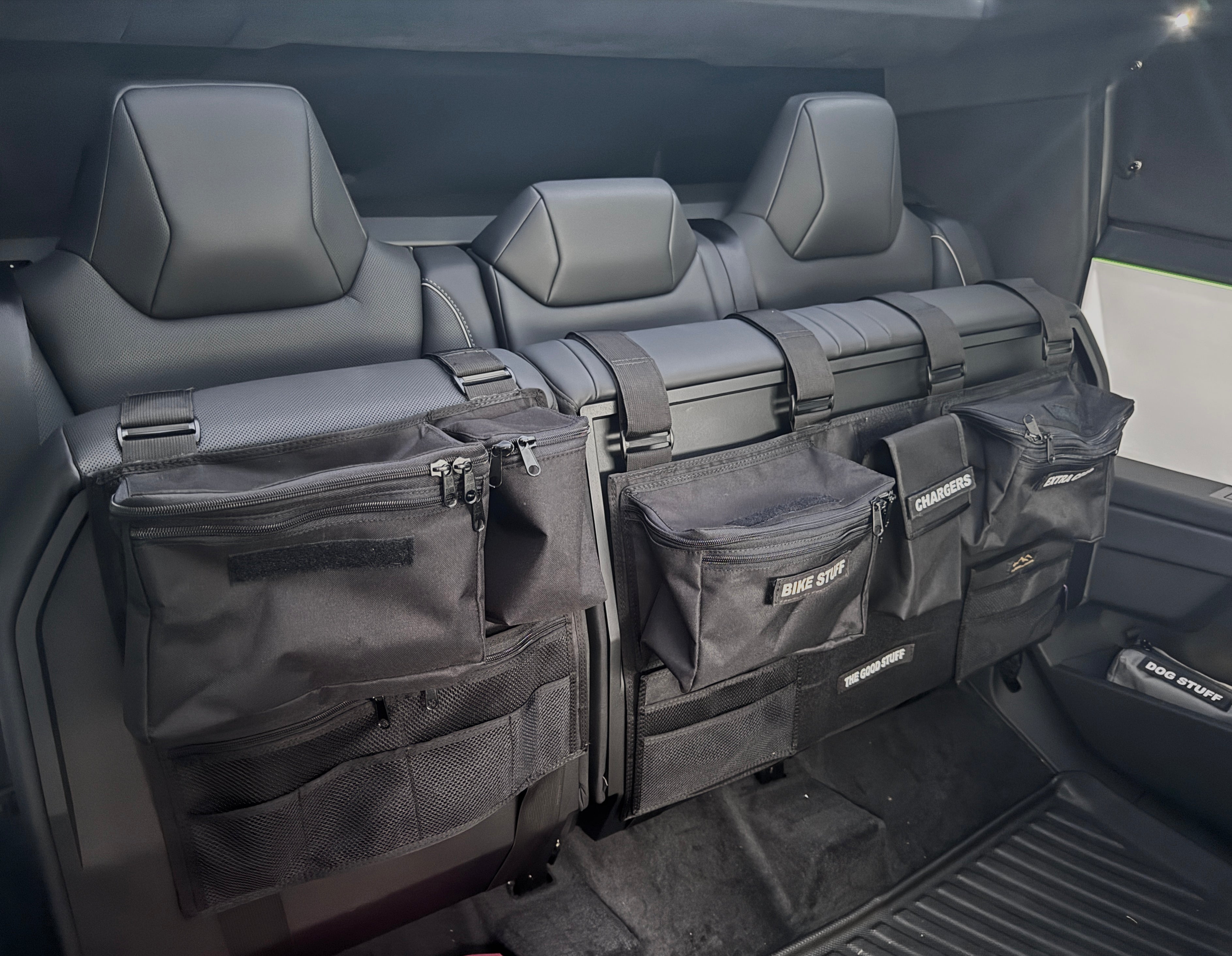 Cyber Truck Backseat Storage Solutions