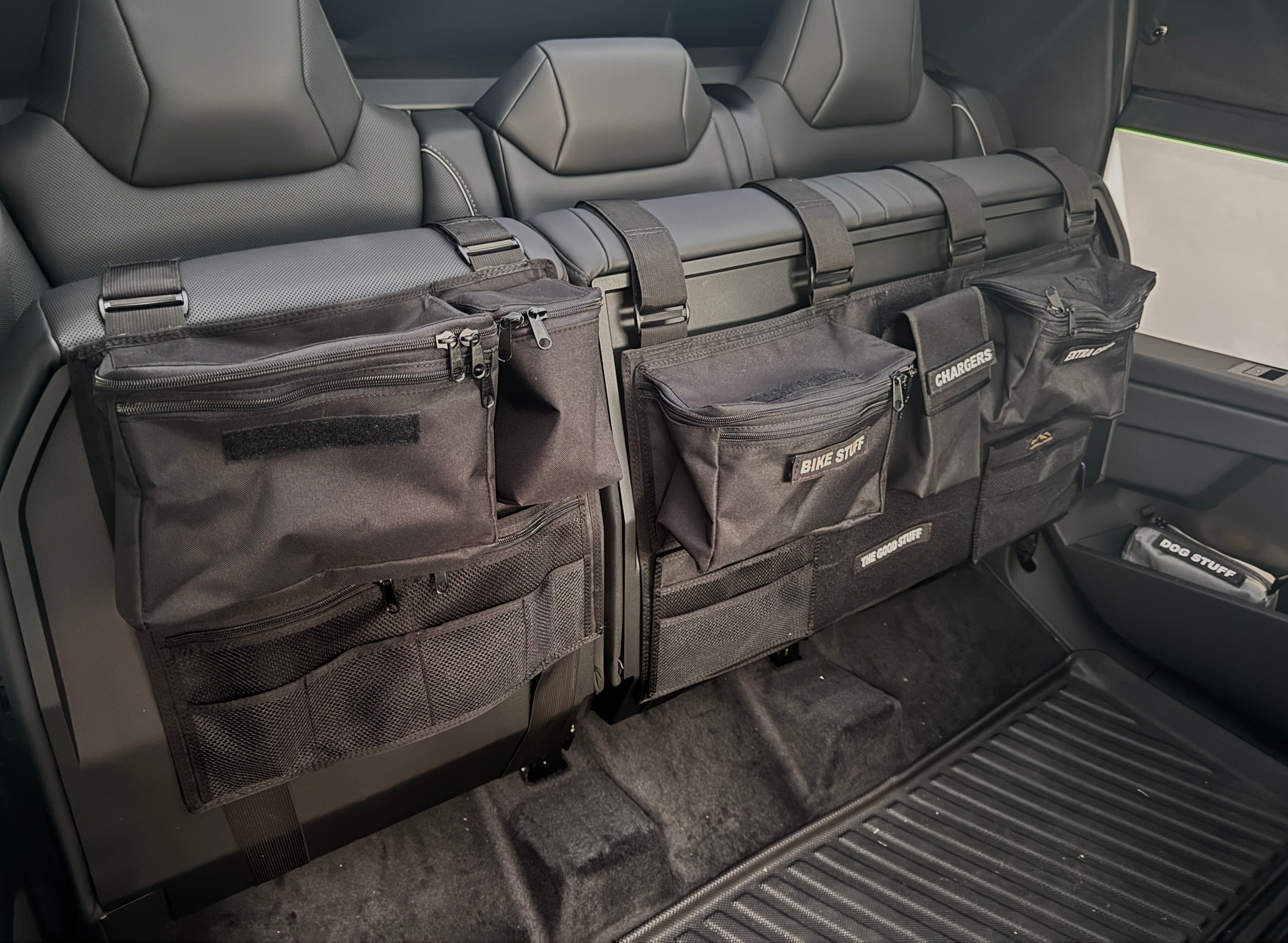 Cyber Truck Backseat Storage Solutions