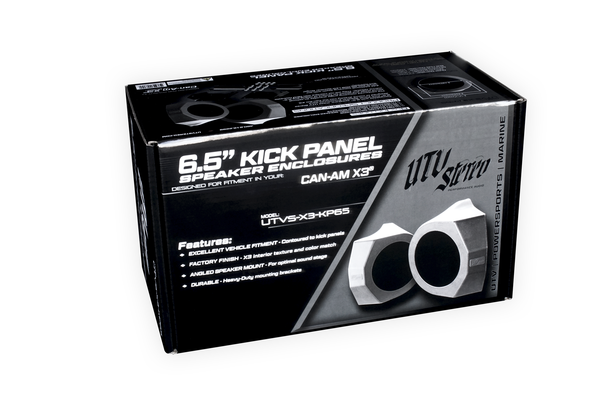 Can-Am® X3 6.5" Kick Panel Speaker Enclosures | Custom Fit, Powerful