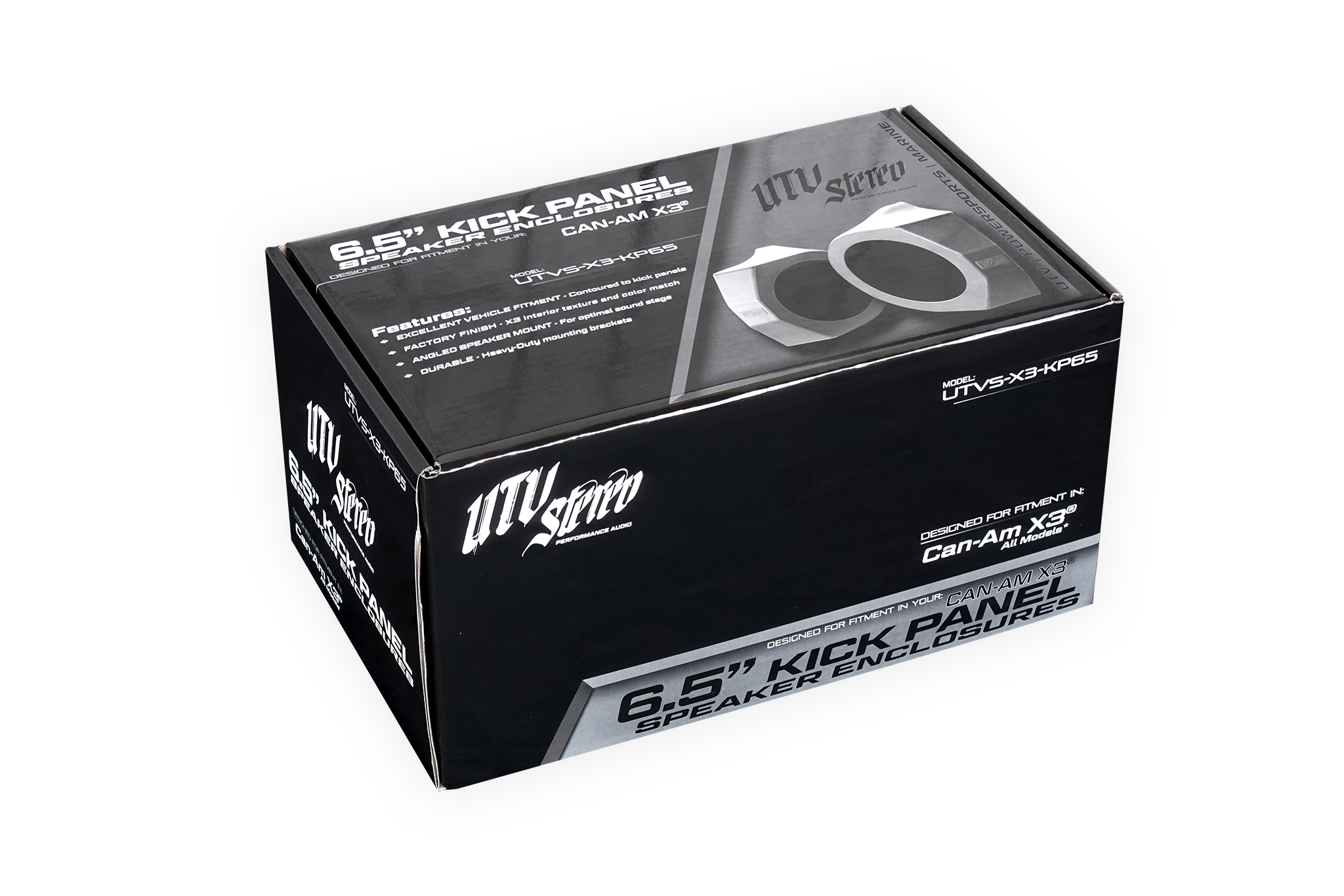 Can-Am® X3 6.5" Kick Panel Speaker Enclosures | Custom Fit, Powerful