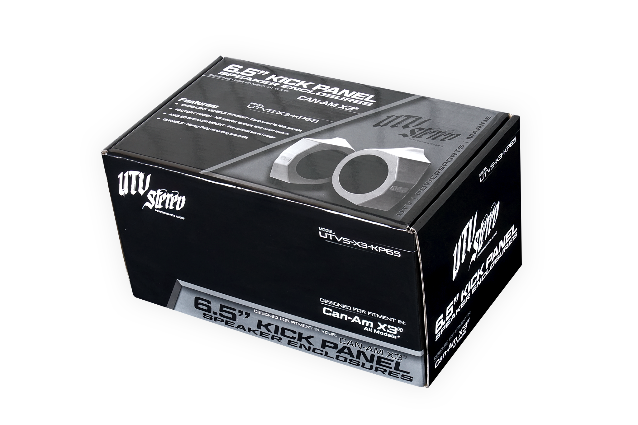 Can-Am® X3 6.5" Kick Panel Speaker Enclosures | Custom Fit, Powerful