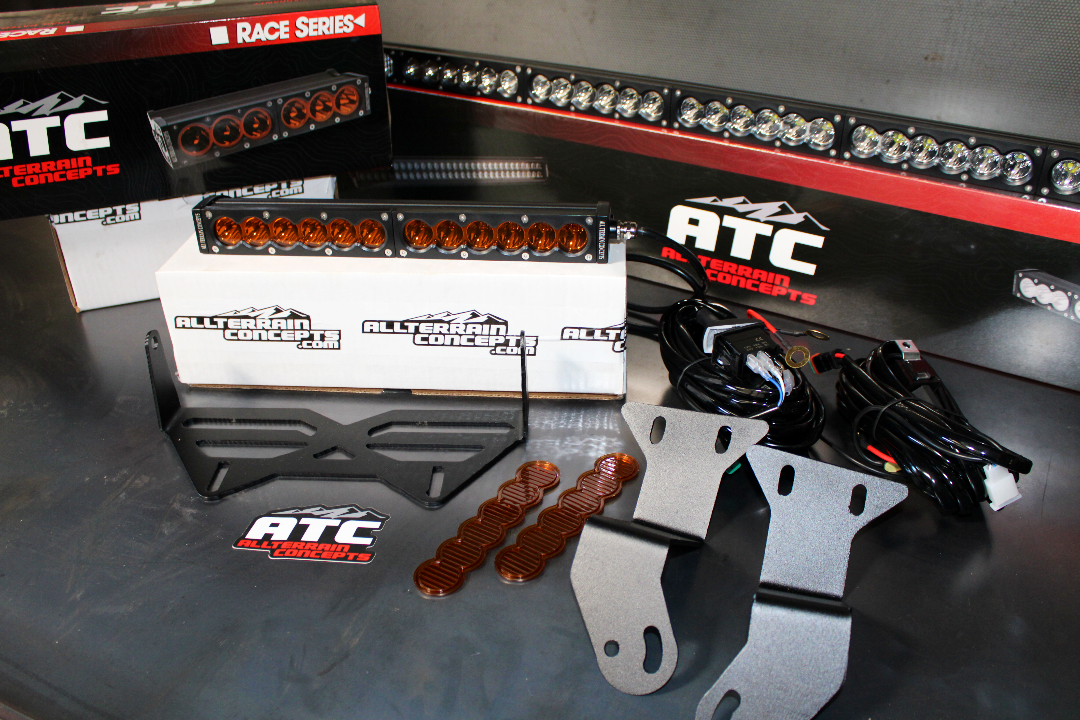 Can-Am X3 Mini Race Bundle off-road light bars, wiring harnesses, and mounting brackets kit