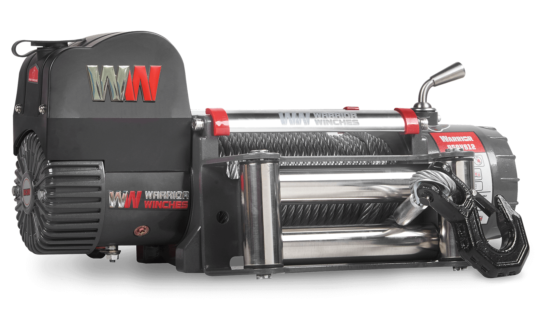 Samurai 10,000lb 12v electric winch with steel rope for heavy-duty recovery and 4x4 use