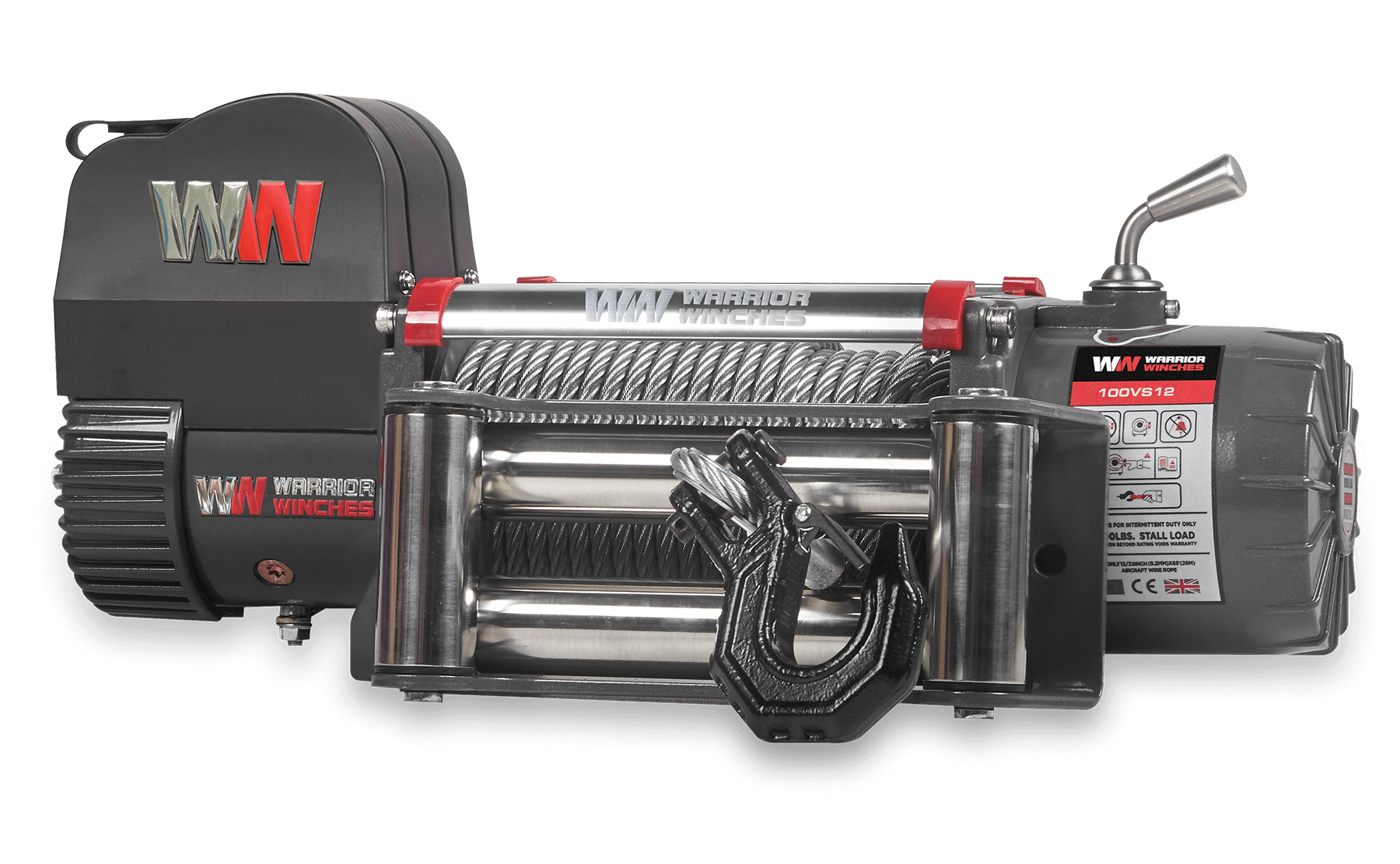 Samurai 10,000 LB Electric Winch - Steel Rope for Powerful Recovery