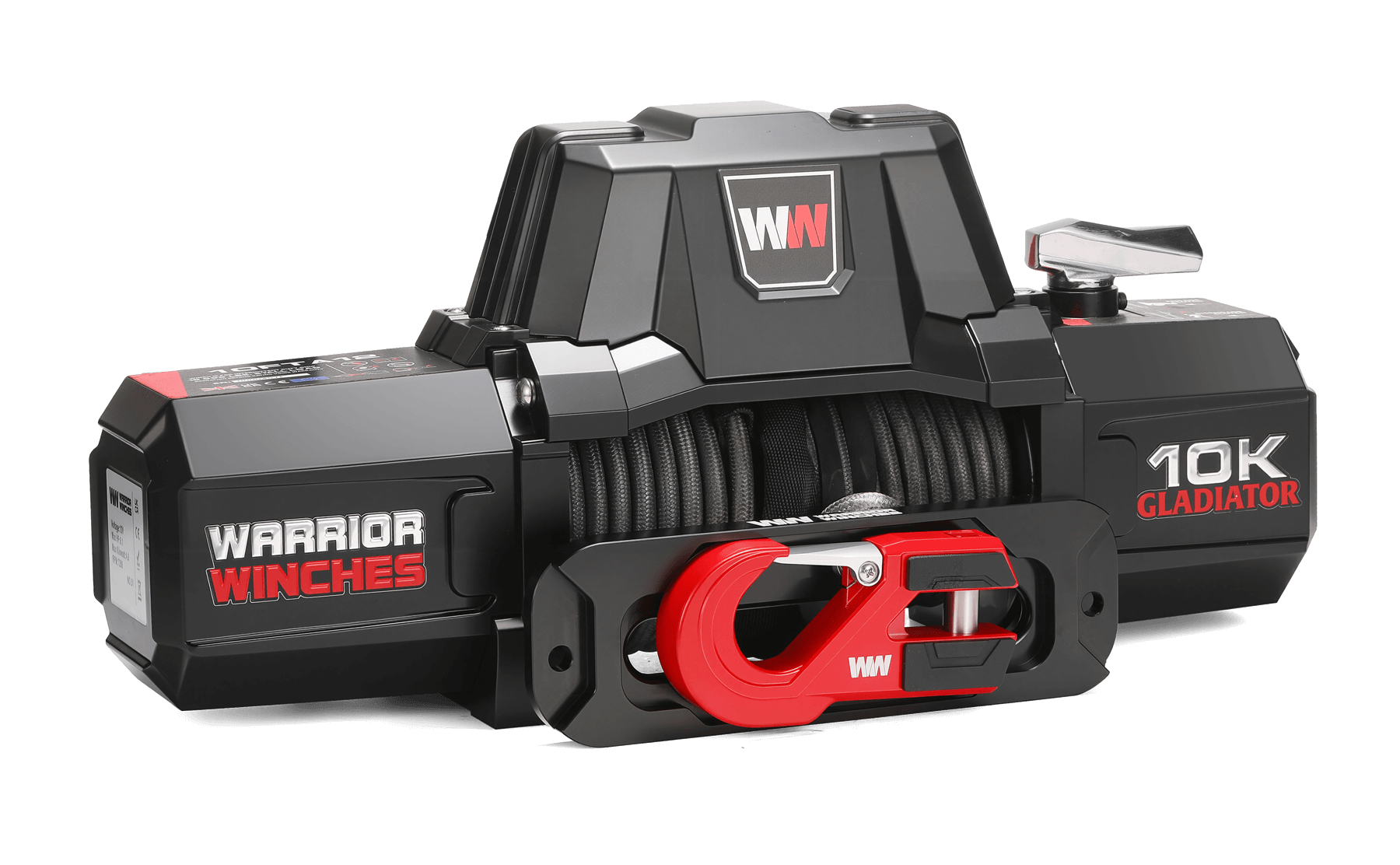 Gladiator V2 F-Type 10,000lb 12v Electric Winch - Synthetic Rope