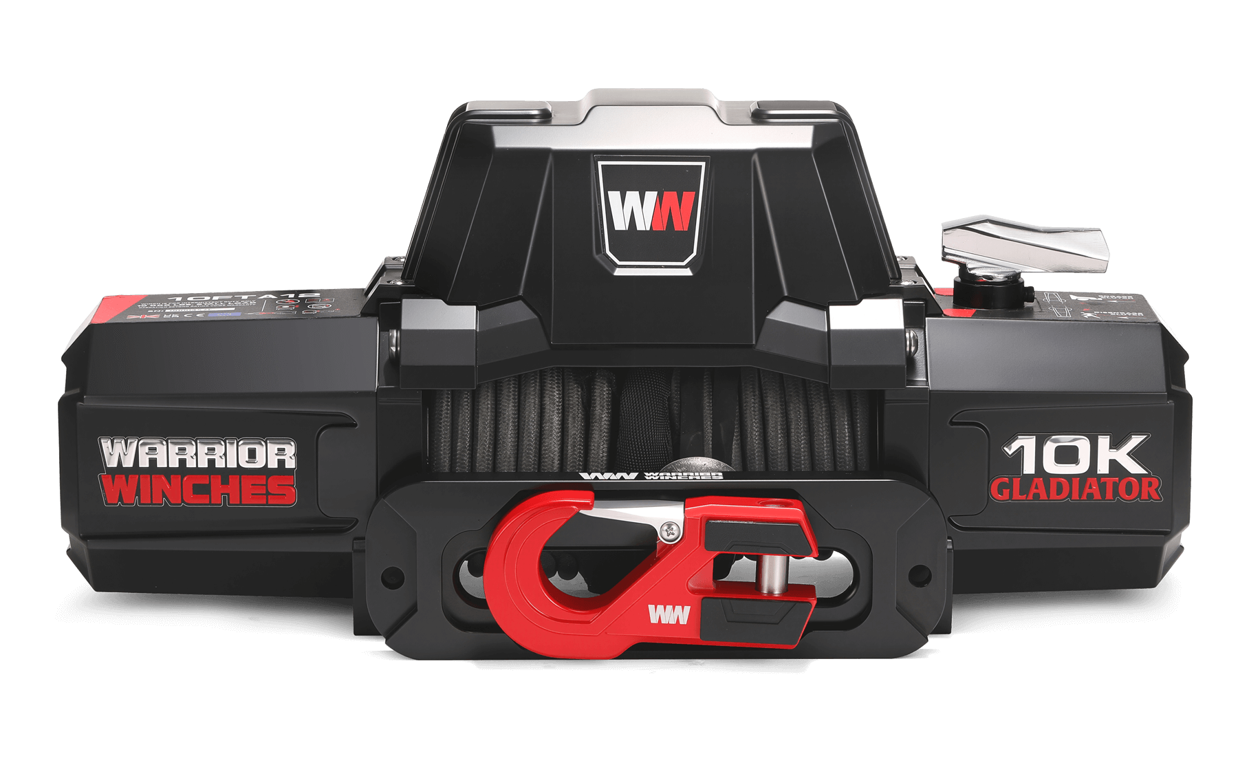 Gladiator V2 F-Type 10,000lb 12v Electric Winch - Synthetic Rope