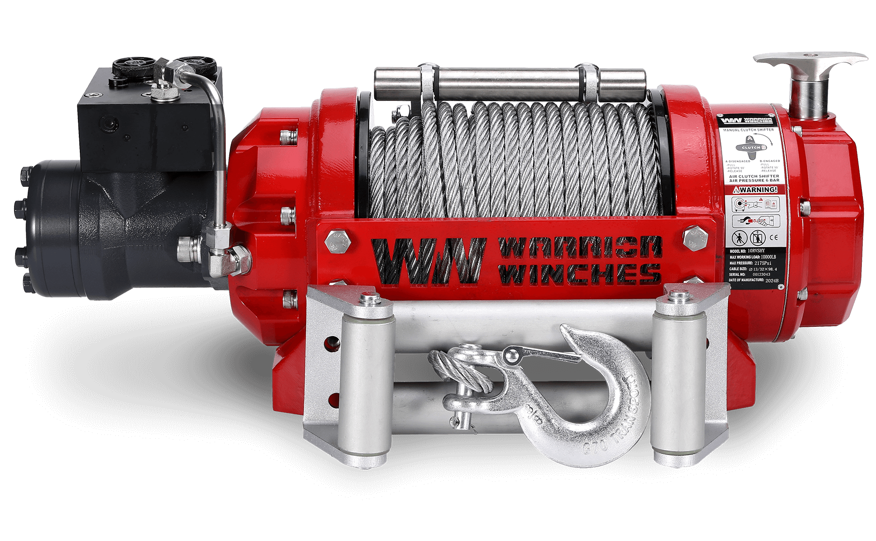 RV10 10,000lb hydraulic winch - High-Performance Industrial Winch