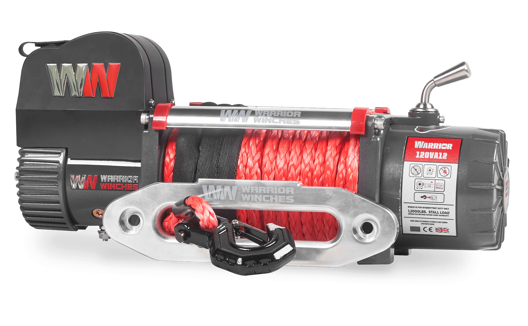 Samurai 12,500 LB, 12V Electric Winch - Synthetic Rope | Superior