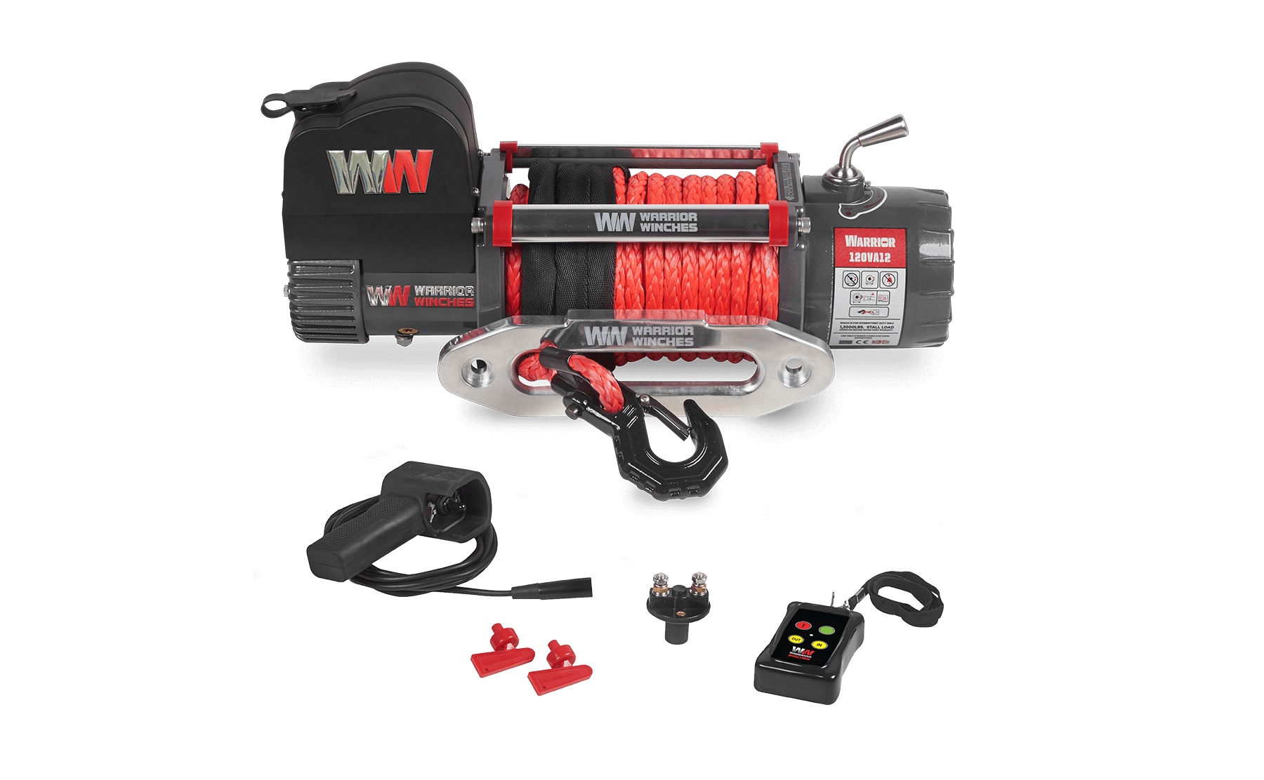 Samurai 12,500 LB, 12V Electric Winch - Synthetic Rope | Superior