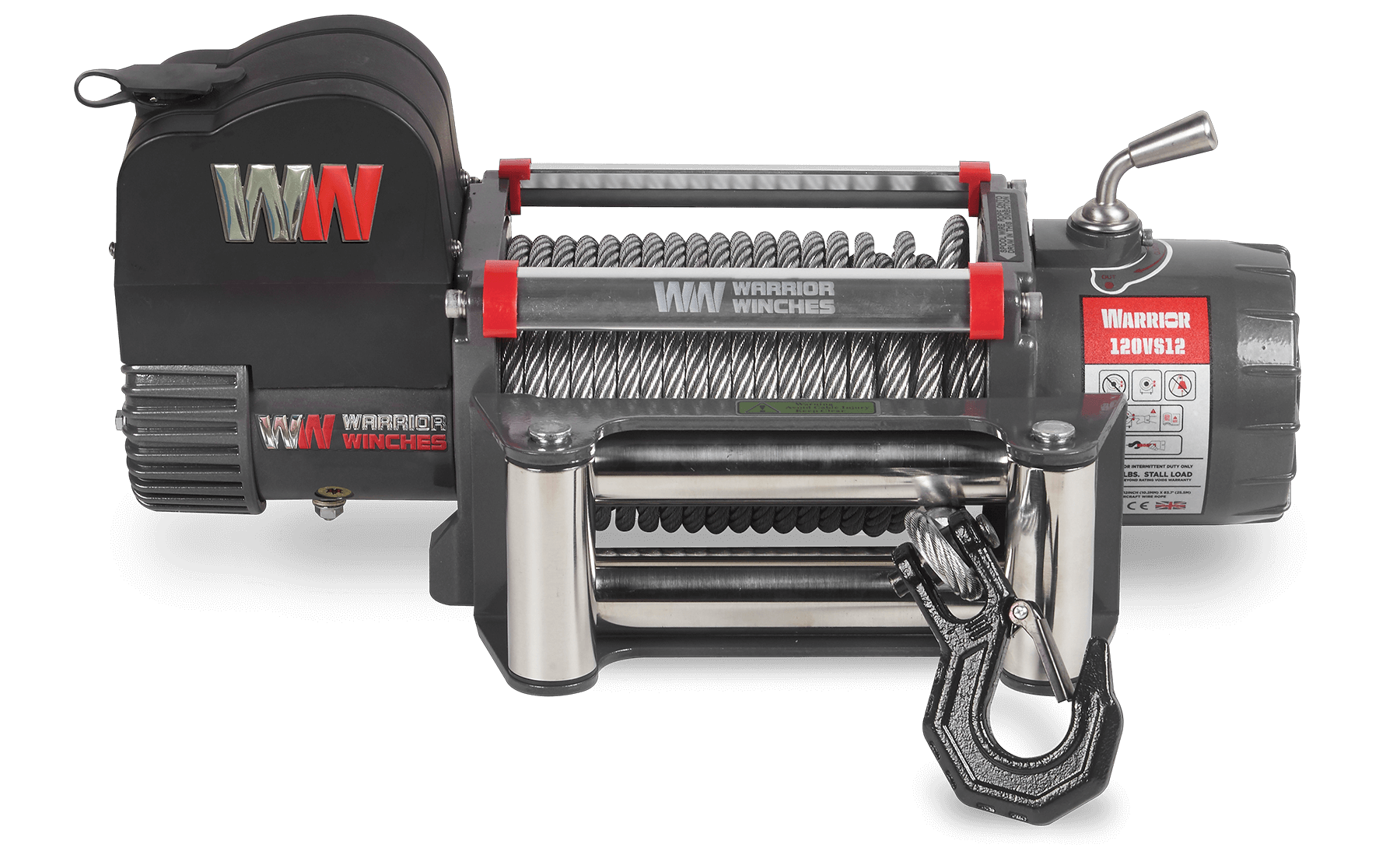 Samurai 12,500lb 12v Electric Winch - Steel Rope