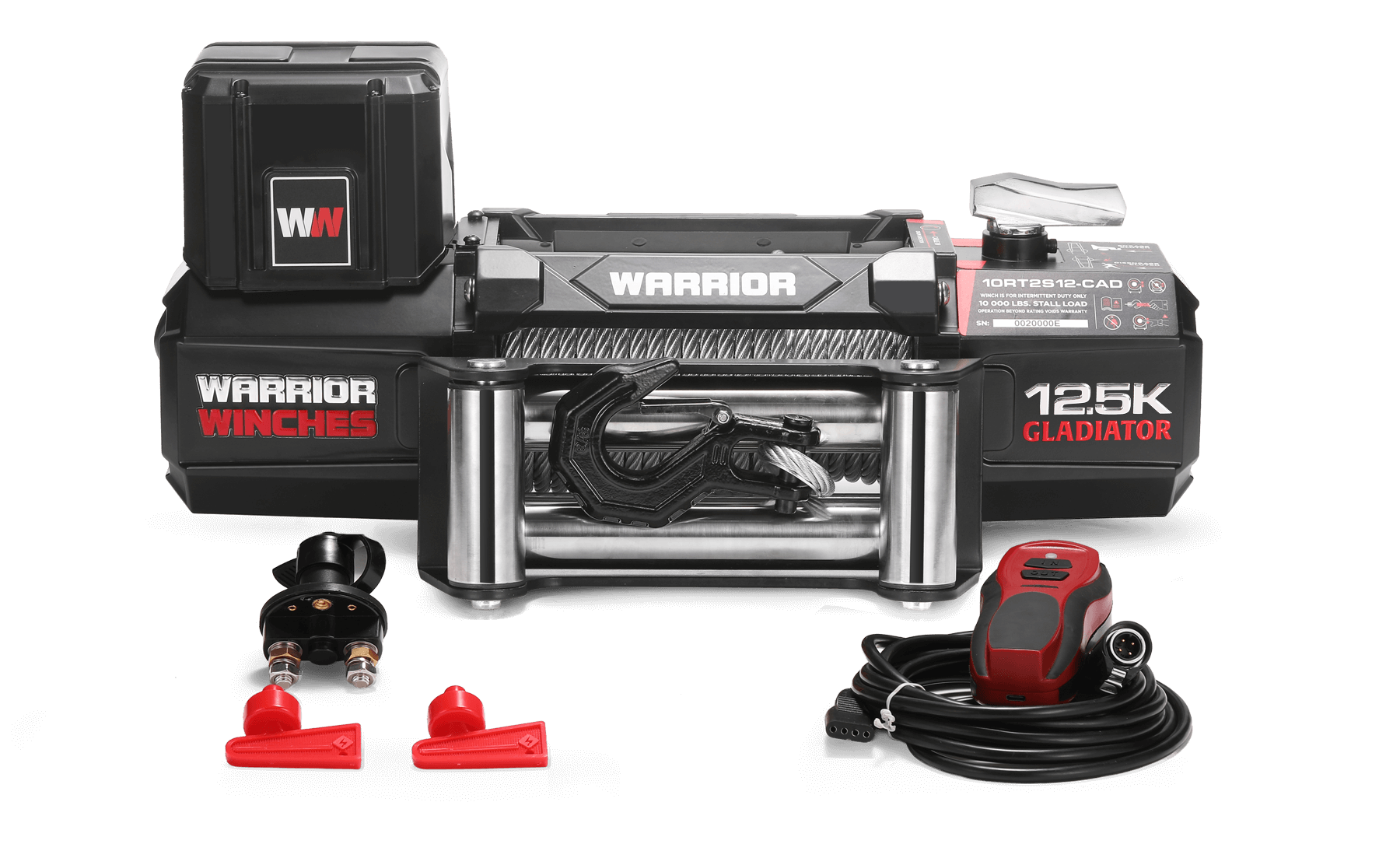 Gladiator V2 R-Type 12,500 Electric Winch - Wire Rope