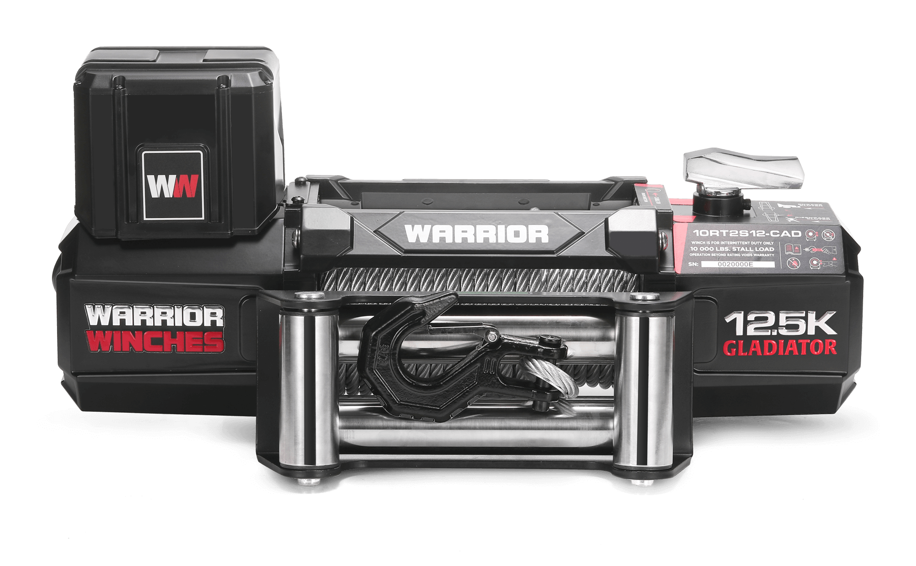 Gladiator V2 R-Type 12,500 Electric Winch - Wire Rope