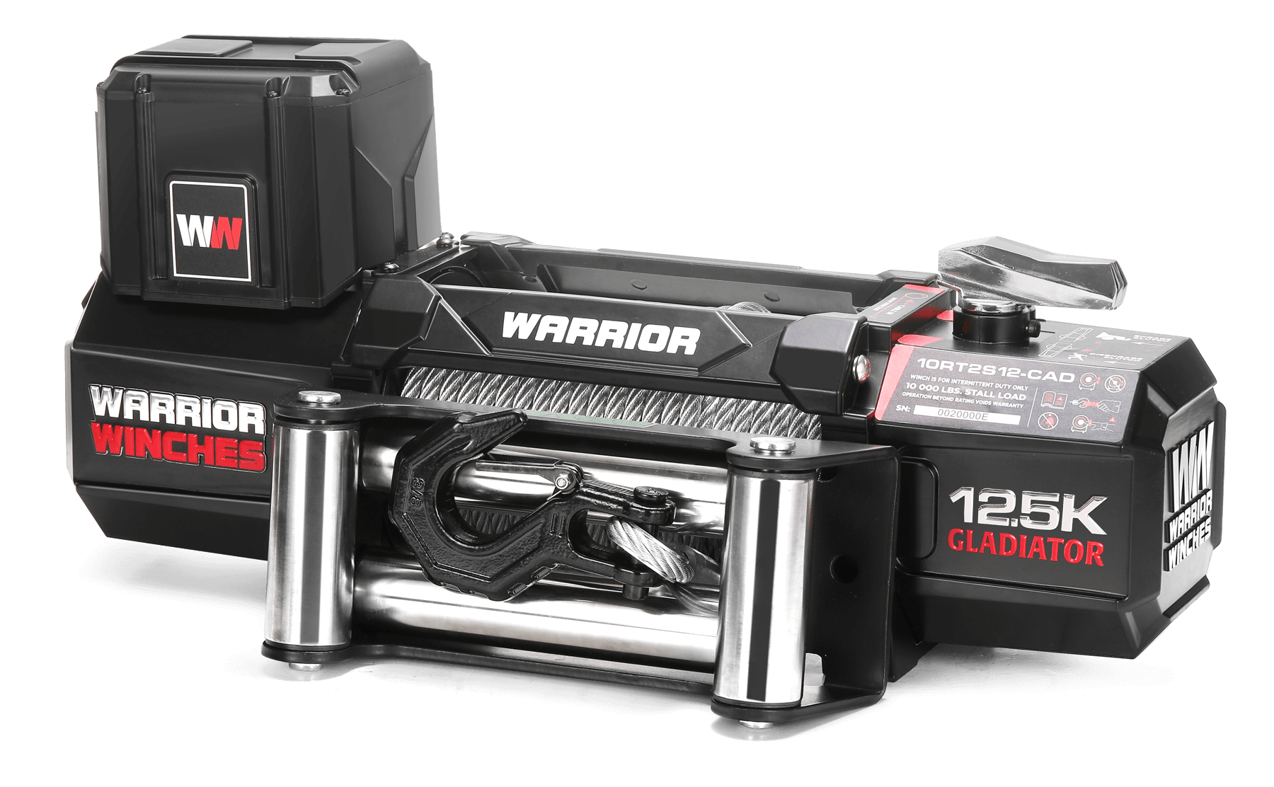 Gladiator V2 R-Type 12,500 Electric Winch - Wire Rope