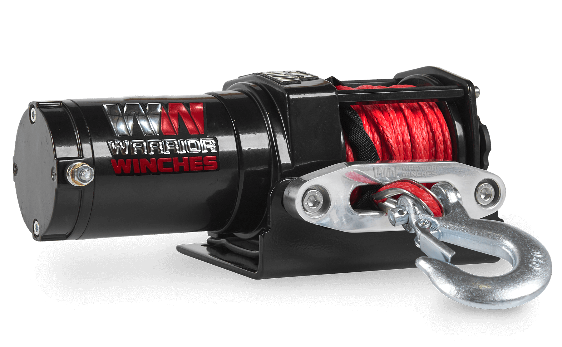 Ninja 2,000lb electric winch with synthetic rope and heavy-duty steel hook