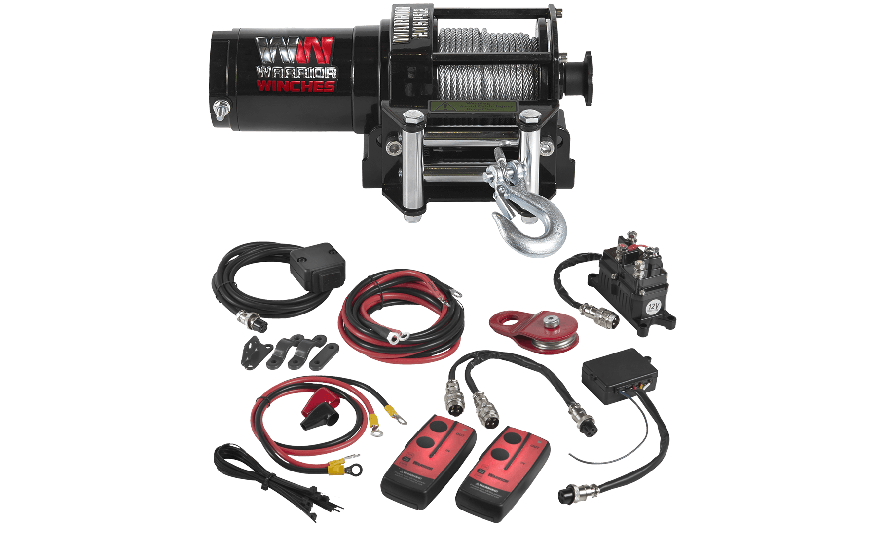 Ninja 2,000 LB Electric Winch - Steel Rope for Heavy Duty Tasks