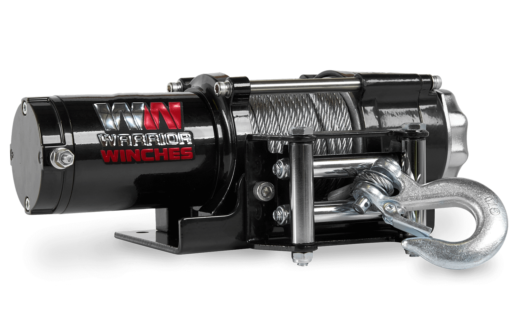 Ninja 2,500lb 12v electric winch with steel rope and heavy-duty hook for reliable hauling and recovery tasks