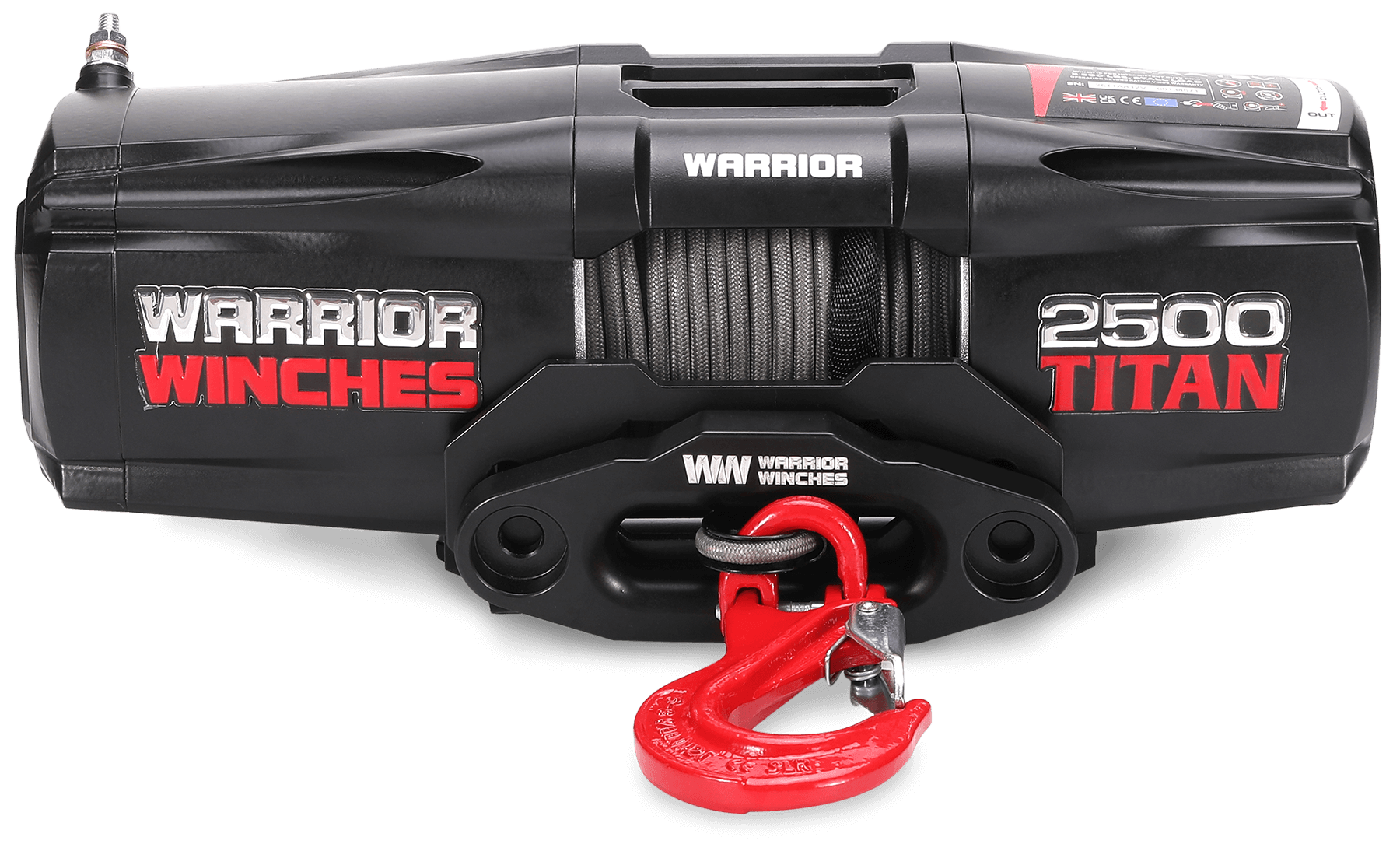 Titan 2,500 LB 12V Electric Winch - Synthetic Rope | Strong Recovery