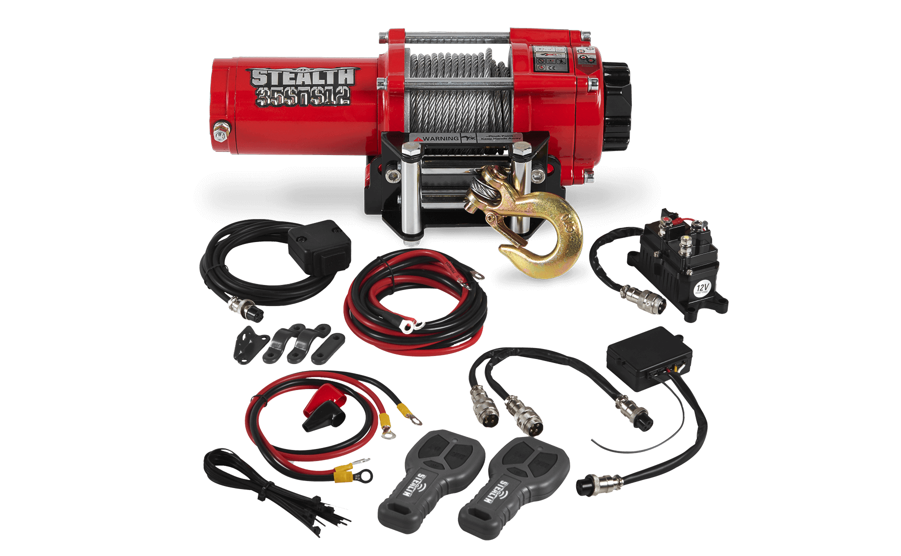 Stealth 3,500 LB Electric Winch - Steel Rope | Powerful & Reliable