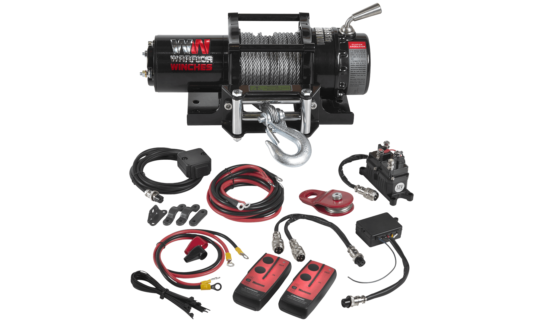 Ninja 4500 LB, 12V Electric Winch - Sturdy Steel Rope for Tough Jobs