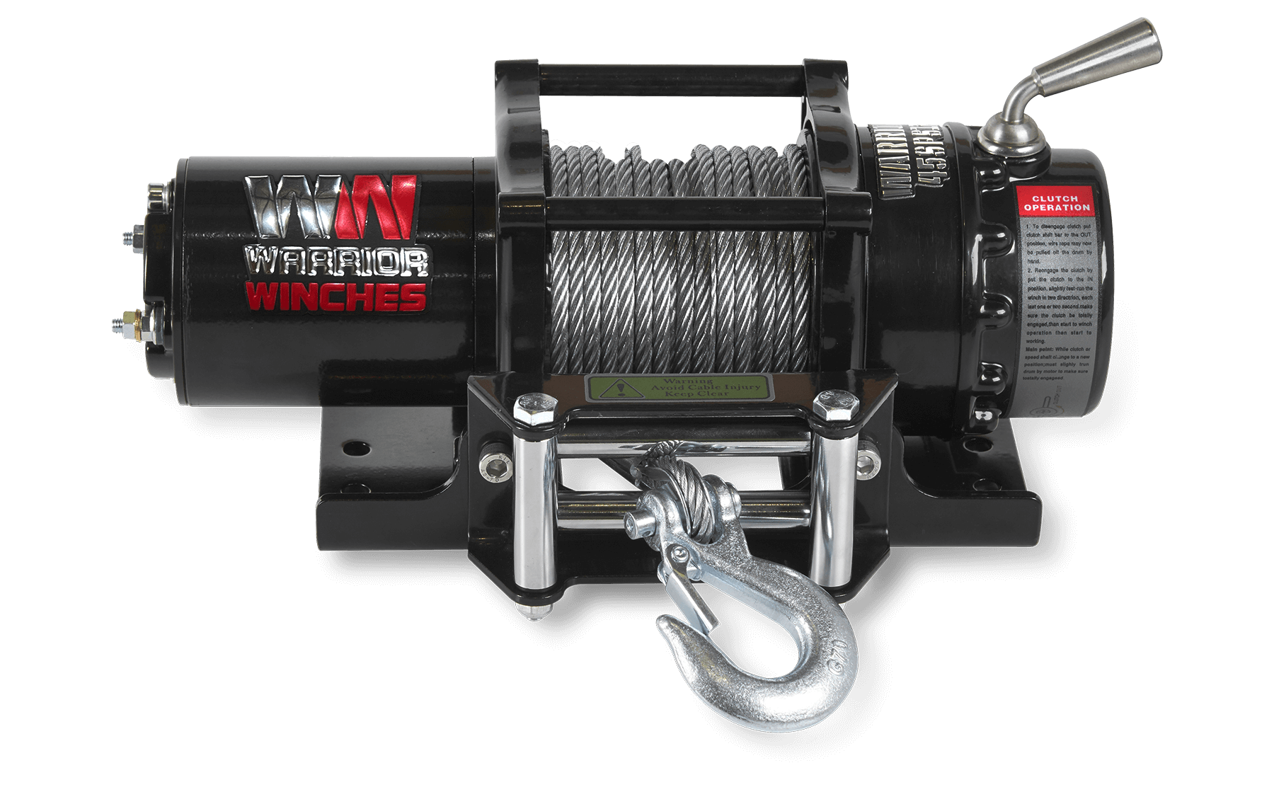 Ninja 4500 LB, 12V Electric Winch - Sturdy Steel Rope for Tough Jobs