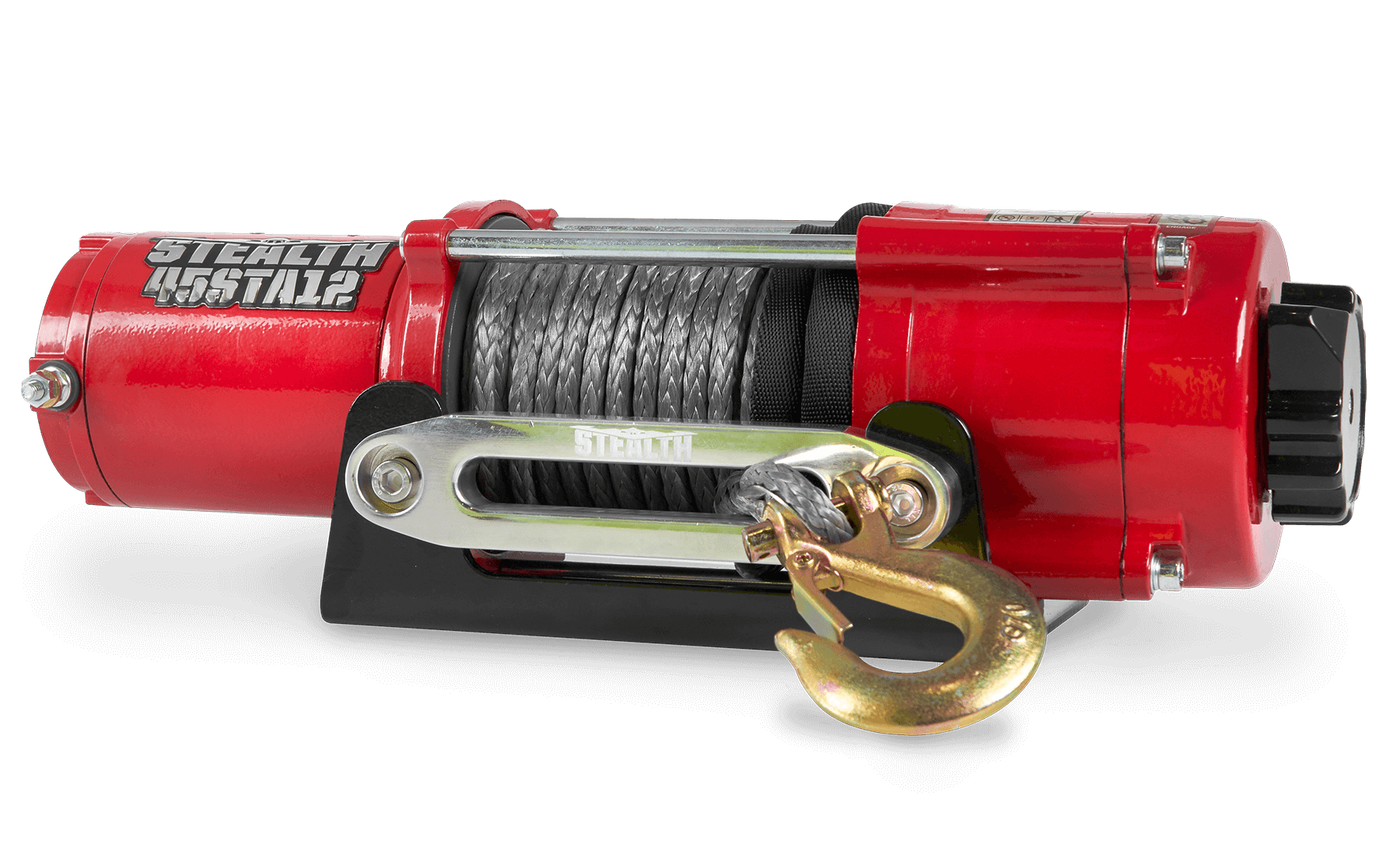 Stealth 4,500lb 12v Electric Winch - Synthetic Rope